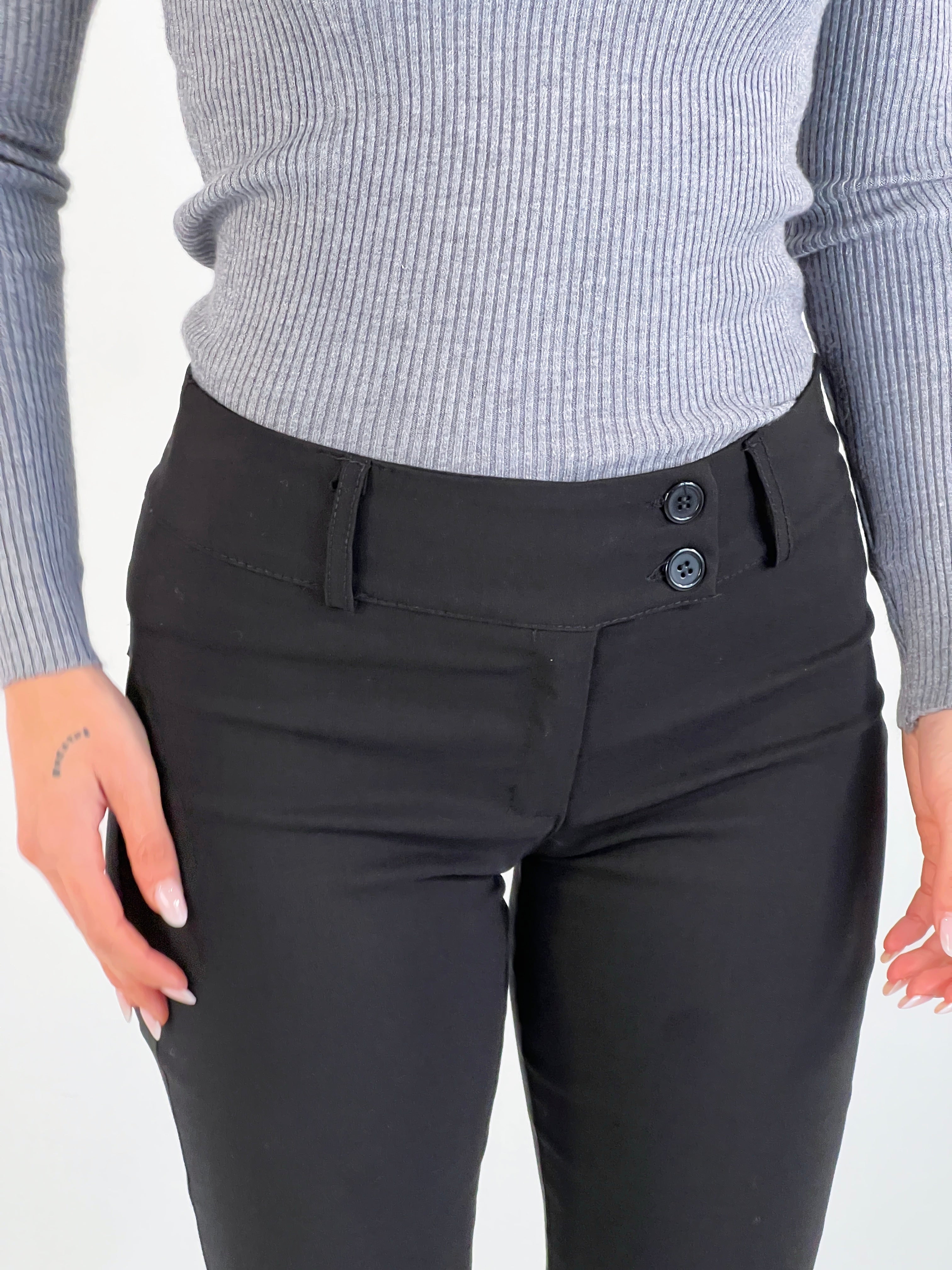 Pantalón tiro bajo doble botón - Zebra&Maduixa®