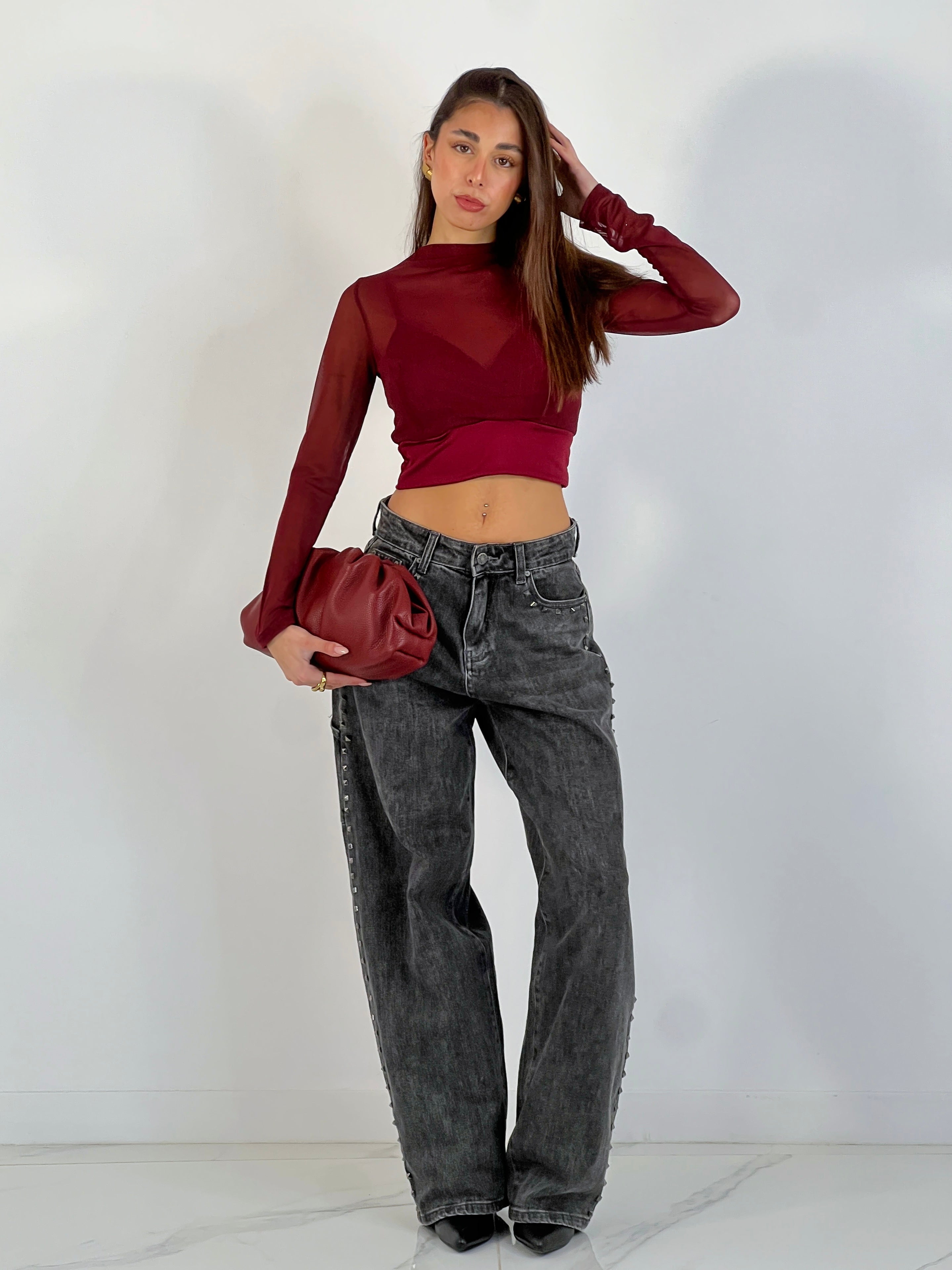 Jeans momfit tachas - Zebra&Maduixa®