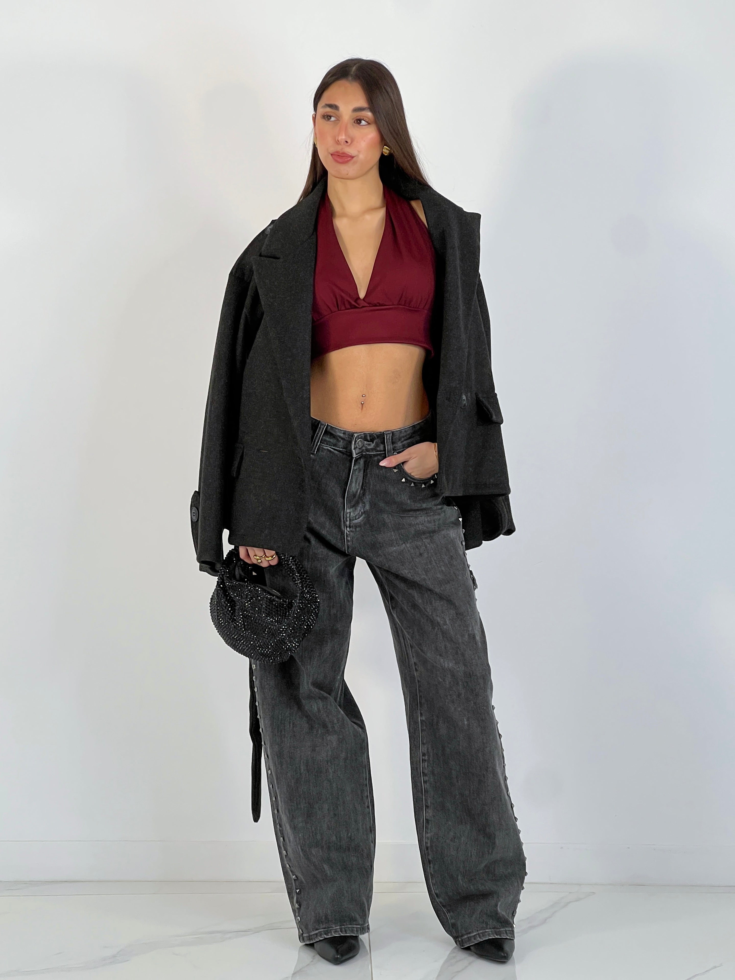 Jeans momfit tachas - Zebra&Maduixa®