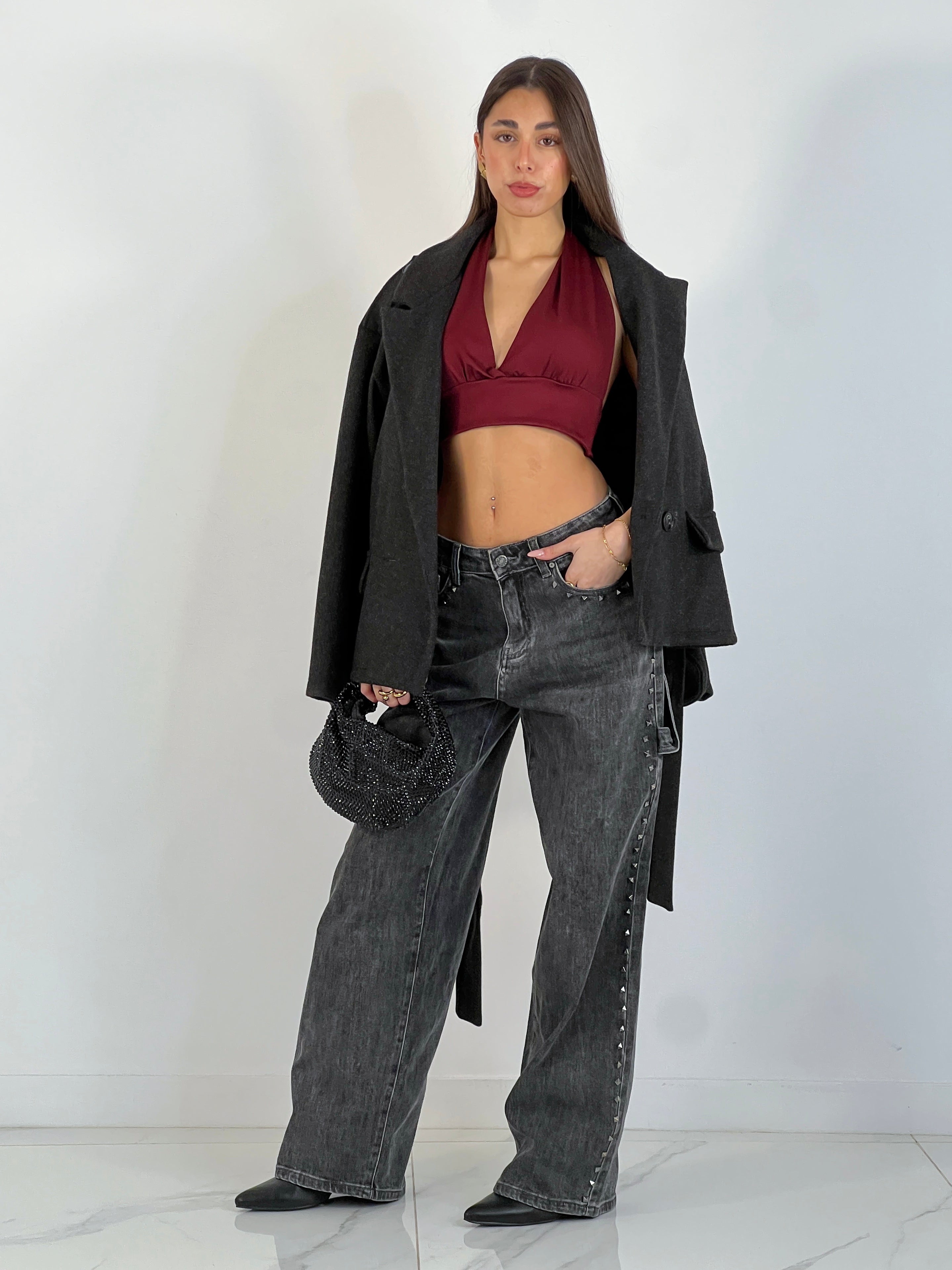 Jeans momfit tachas - Zebra&Maduixa®