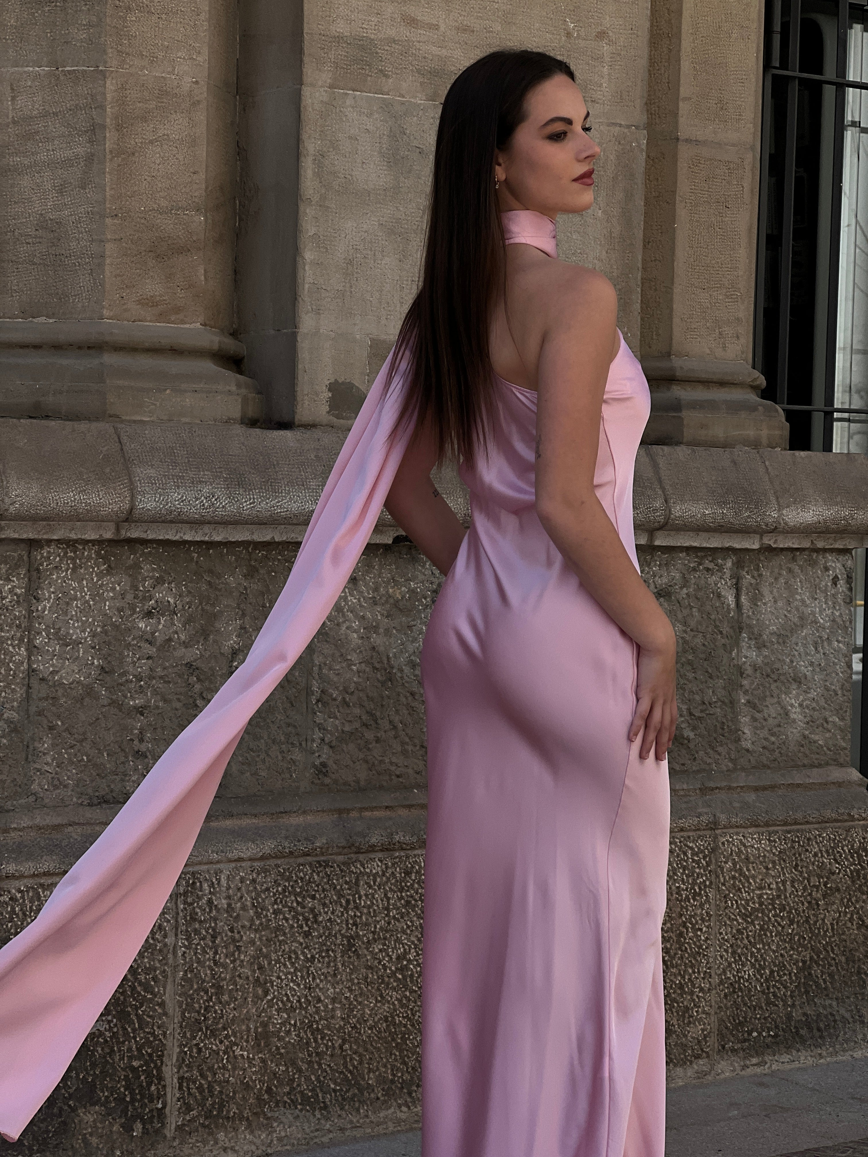 Vestido raso choker Priscila - Zebra&Maduixa®