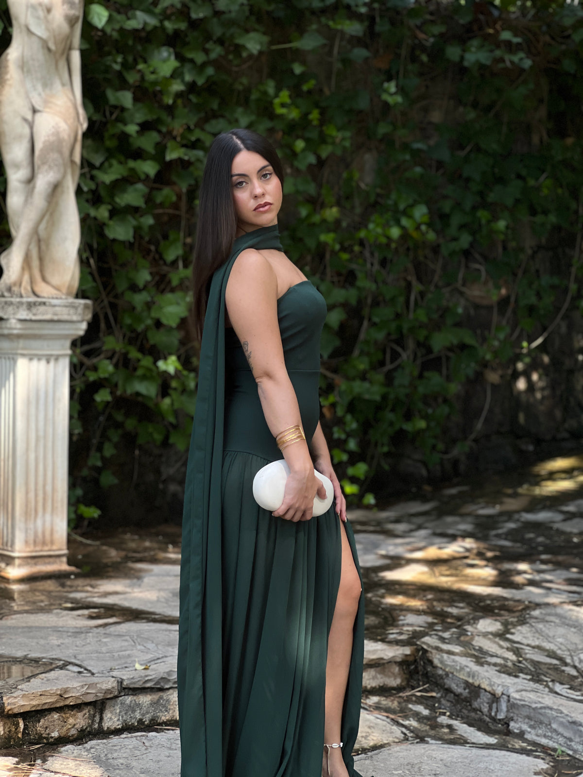 Vestido asimétrico capa Siena