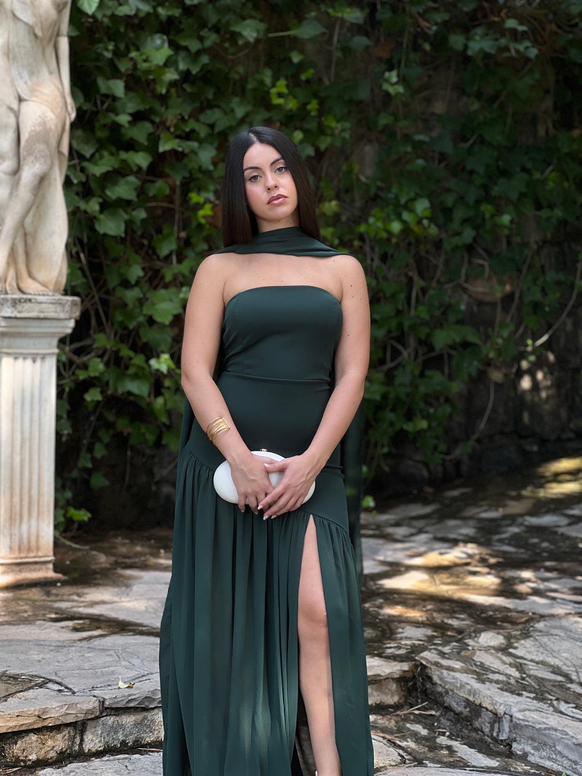 Vestido asimétrico capa Siena
