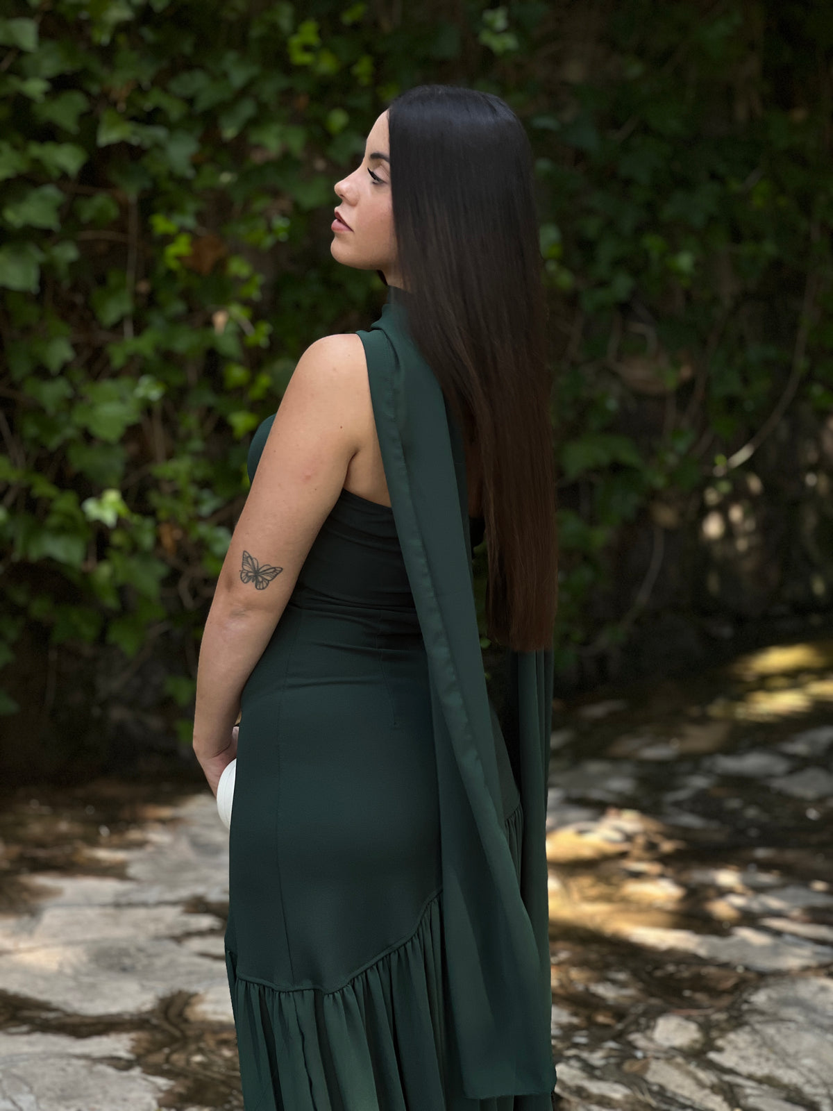 Vestido asimétrico capa Siena