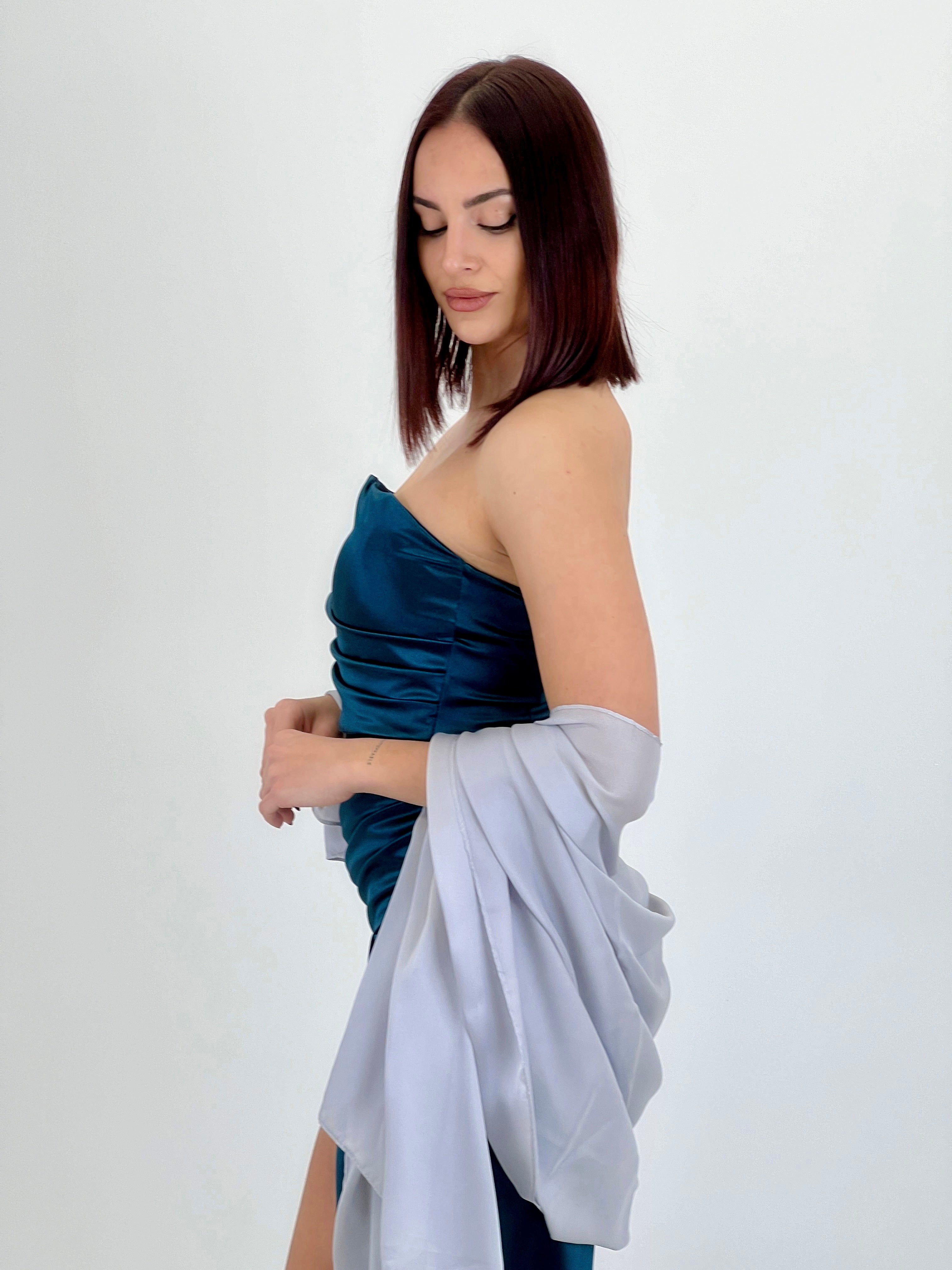 Vestido midi palabra de honor - Zebra&Maduixa®