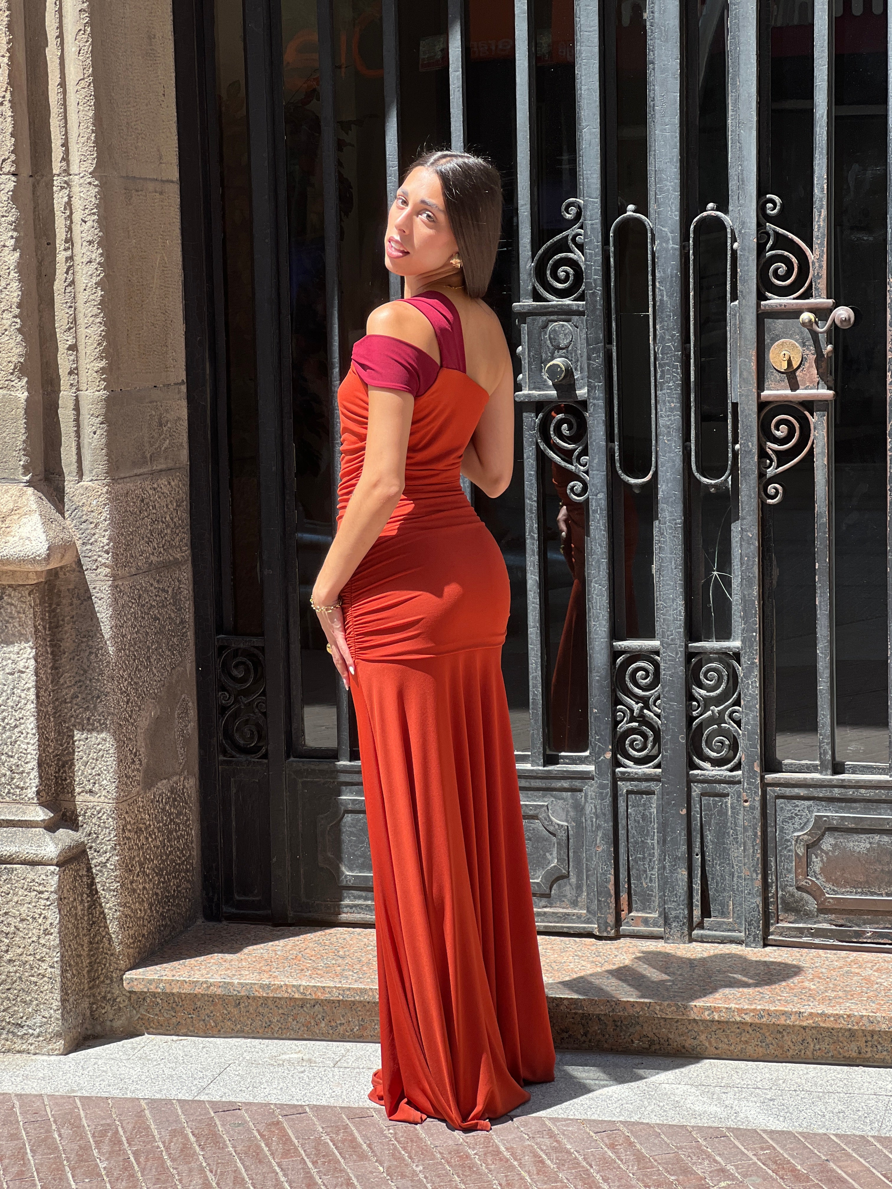 Vestido bilcolor Bianca