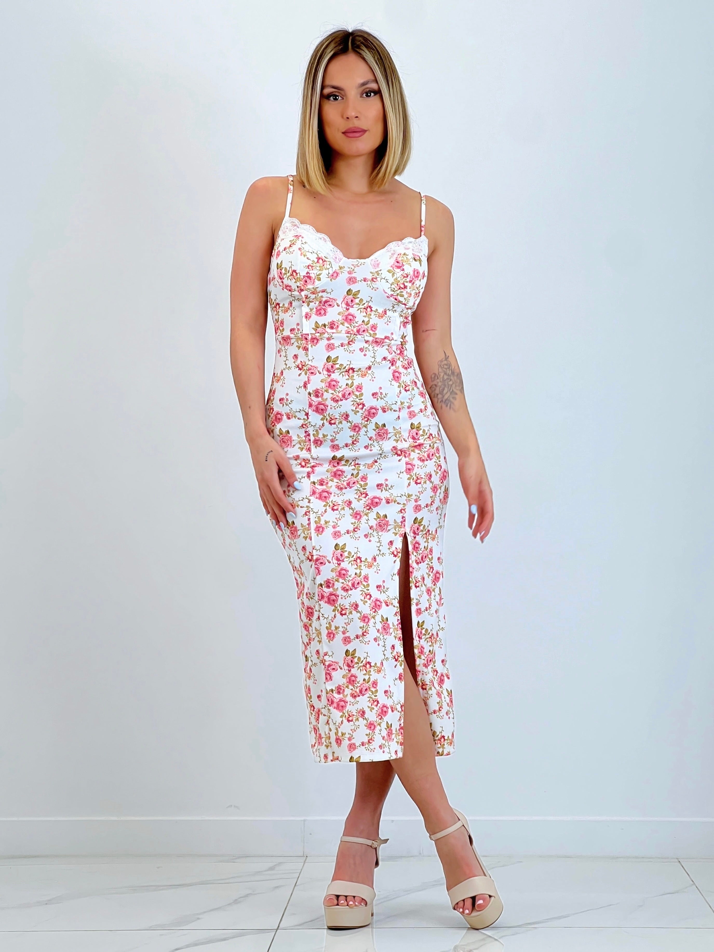 Vestido estampado flores Laia