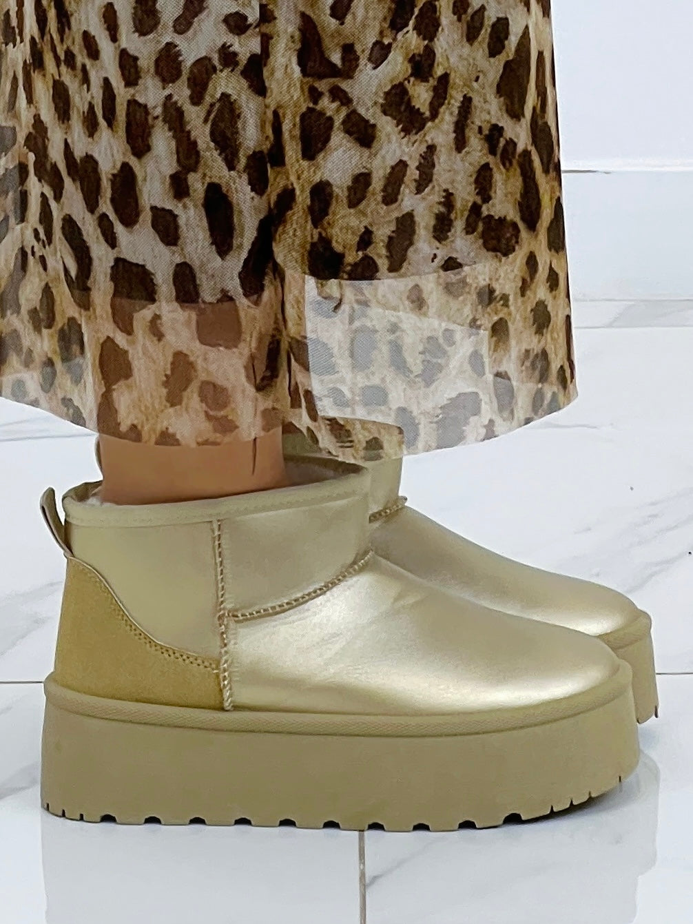 Botines plataforma forro pelo