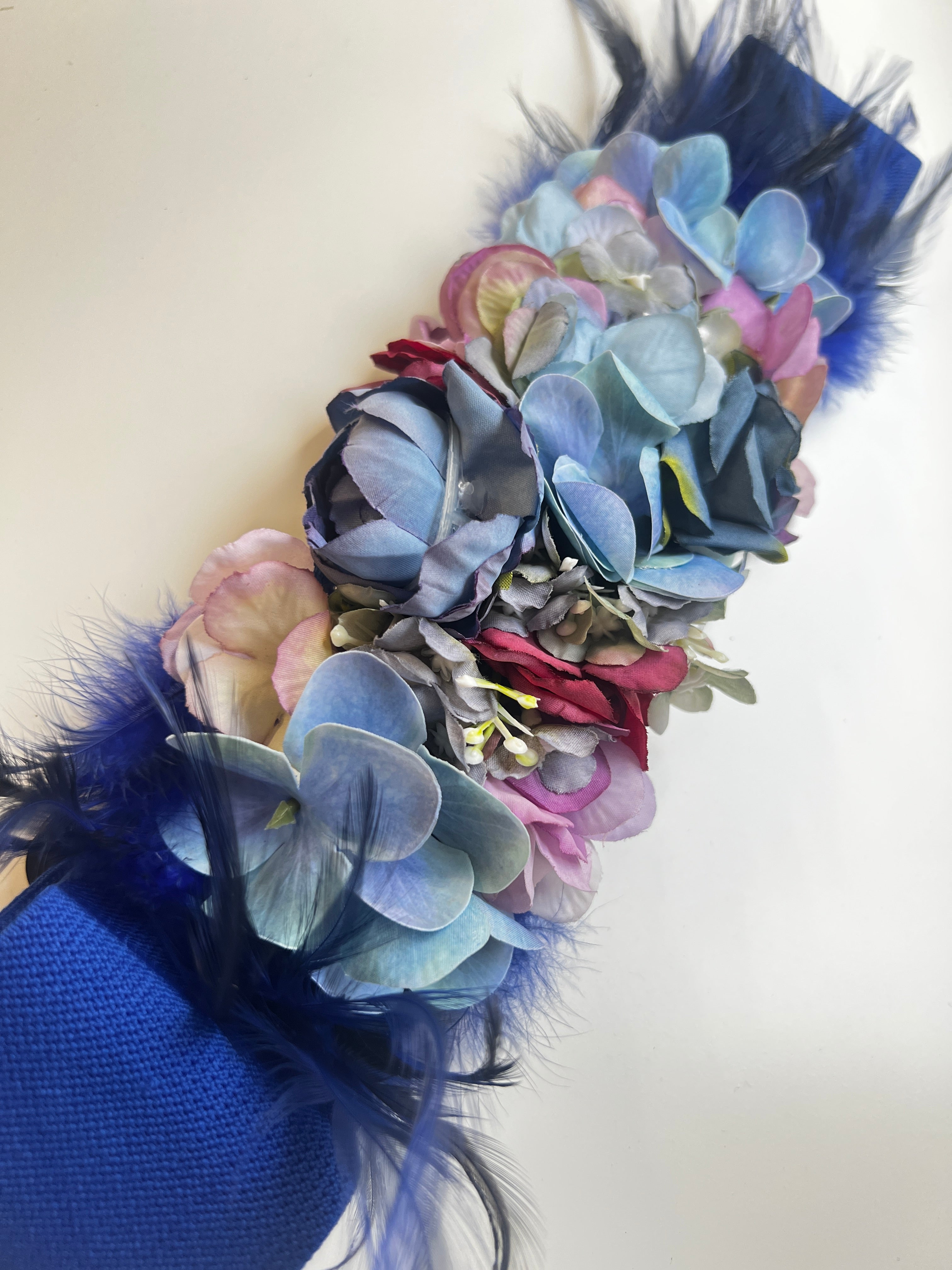 Cinturón floral con plumas goma - Zebra&Maduixa®