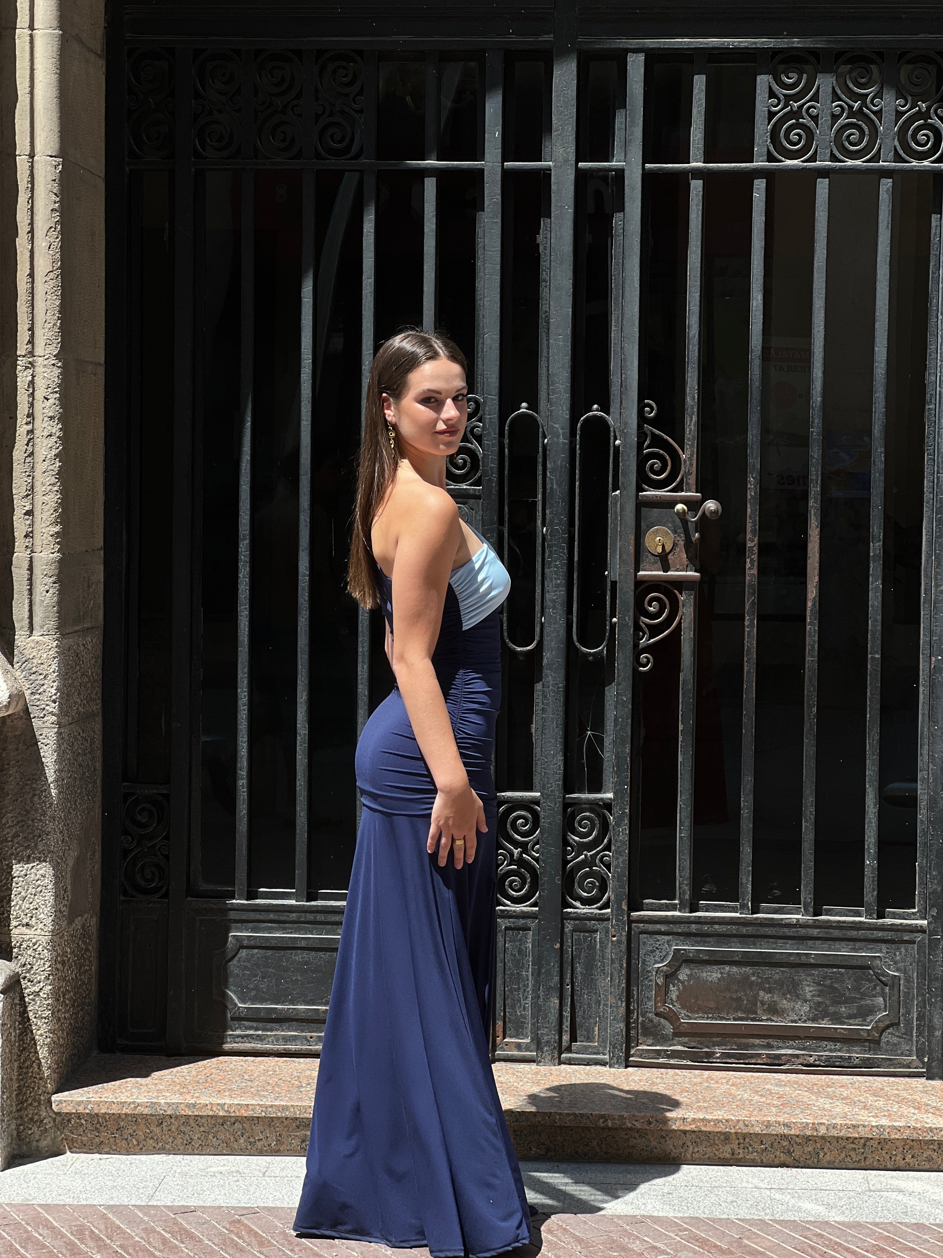 Vestido bilcolor Bianca