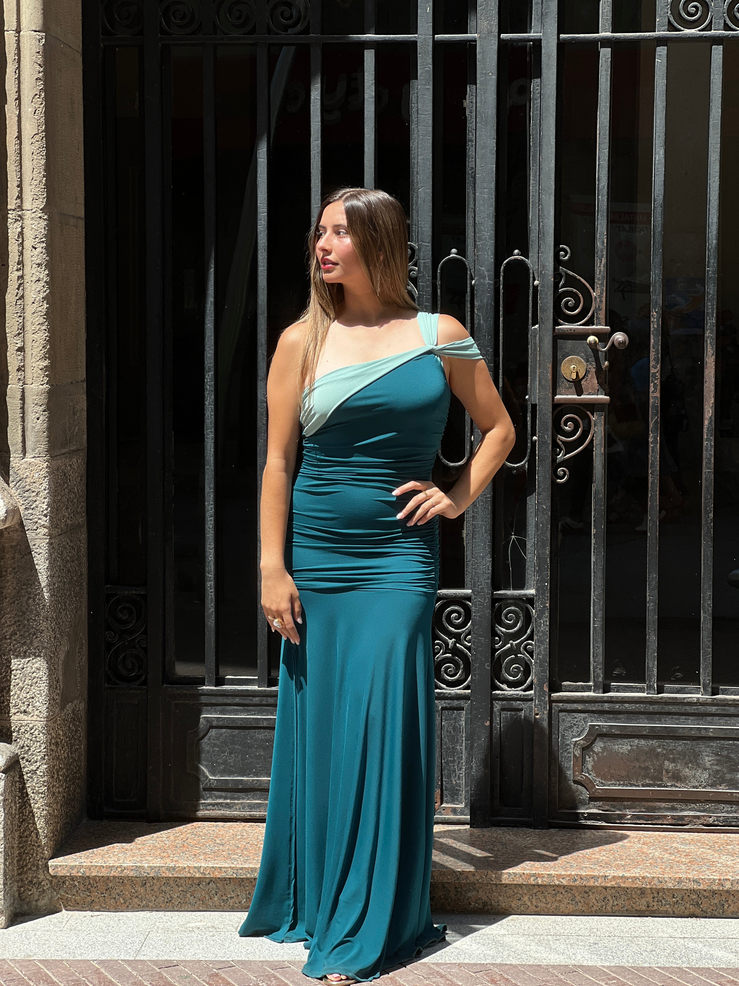 Vestido bilcolor Bianca