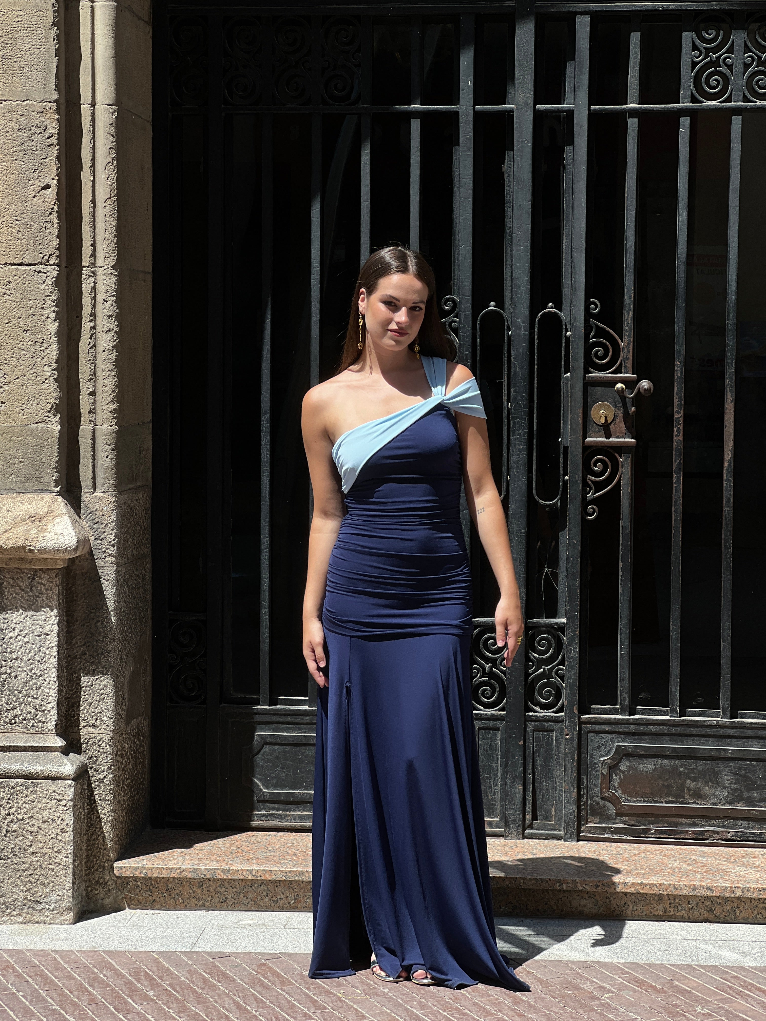 Vestido bilcolor Bianca