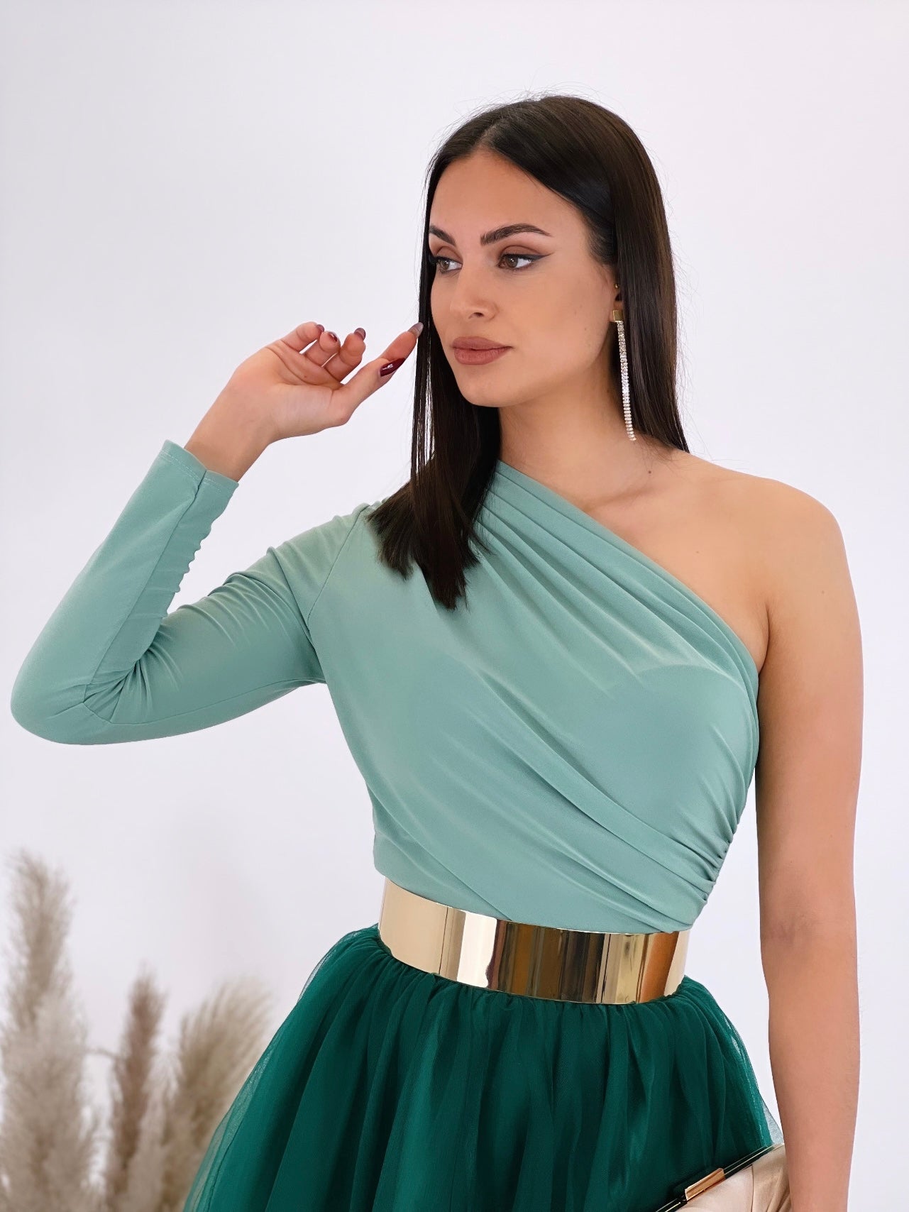 Body asimétrico frunces