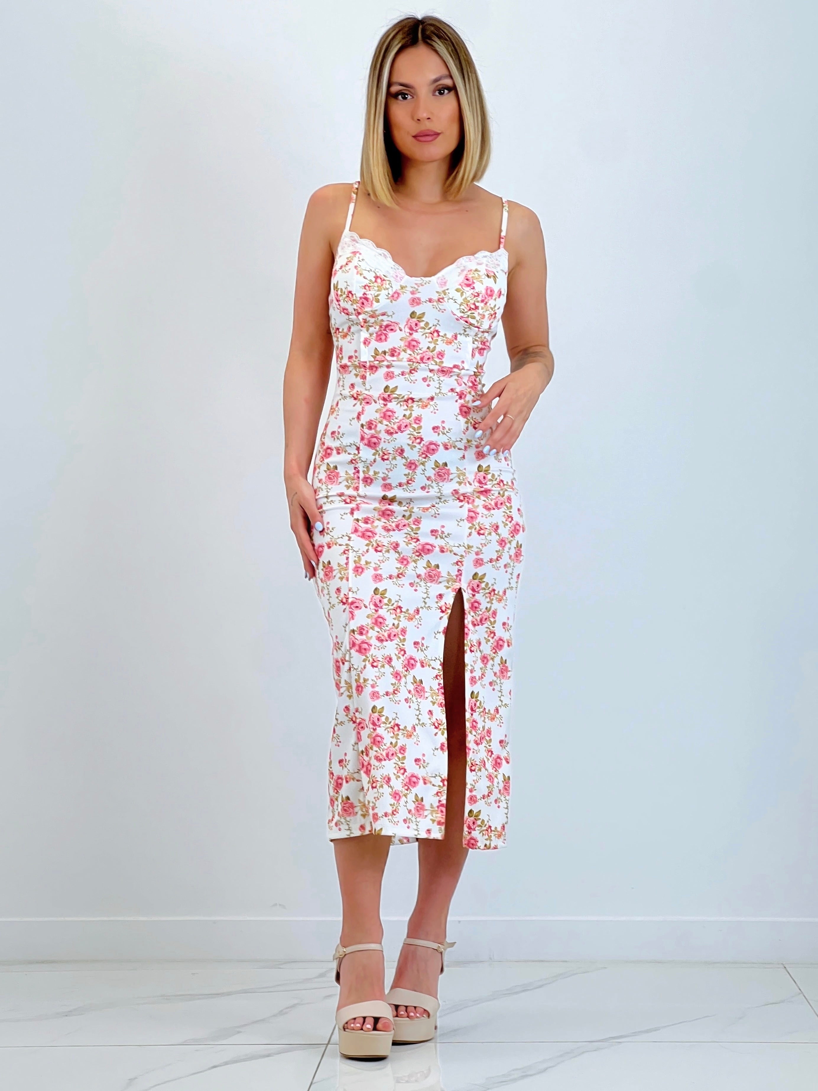 Vestido estampado flores Laia