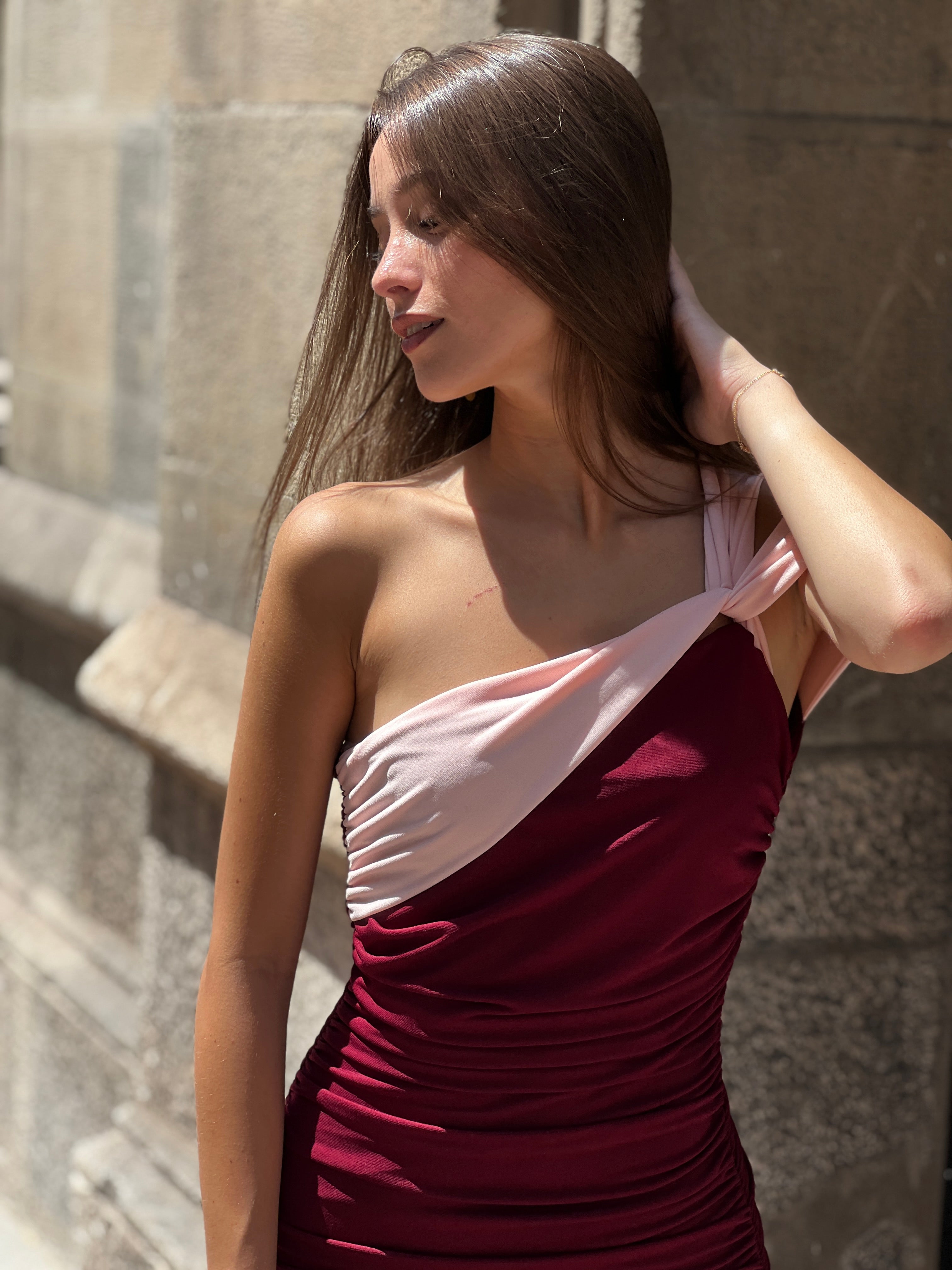 Vestido bilcolor Bianca