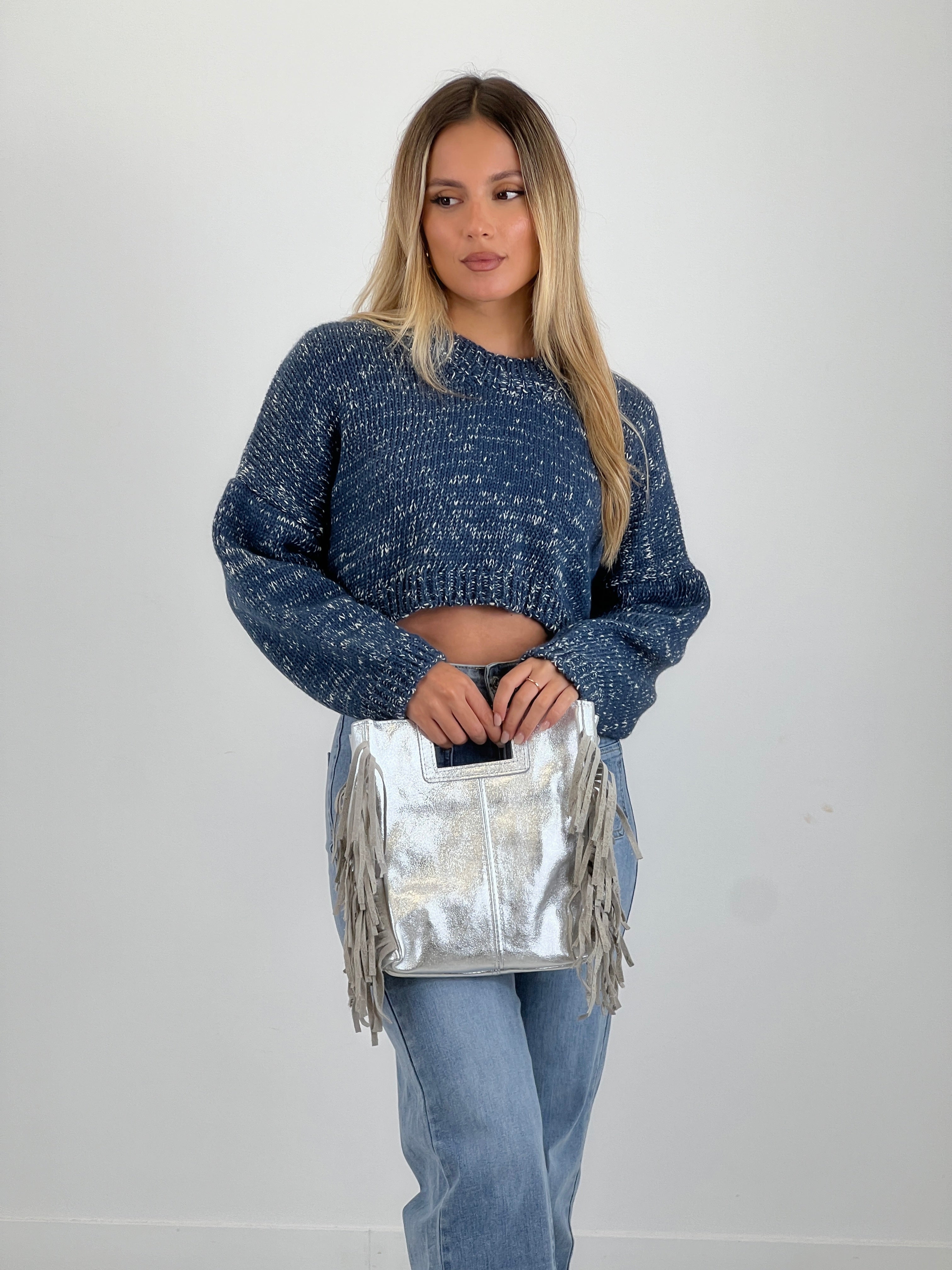 Bolso piel flecos - Zebra&Maduixa®