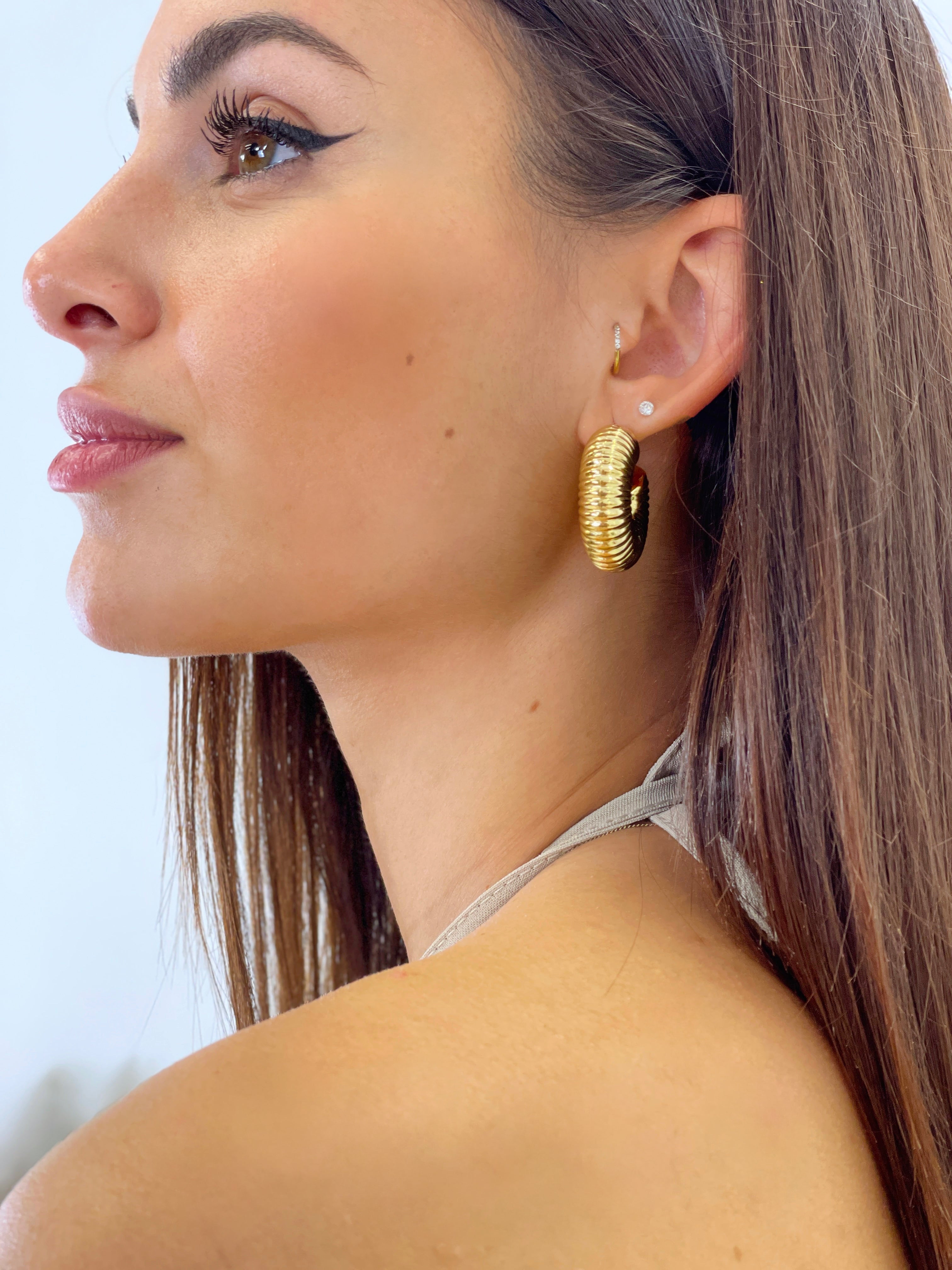 Pendientes aro caracol de mar - Zebra&Maduixa®