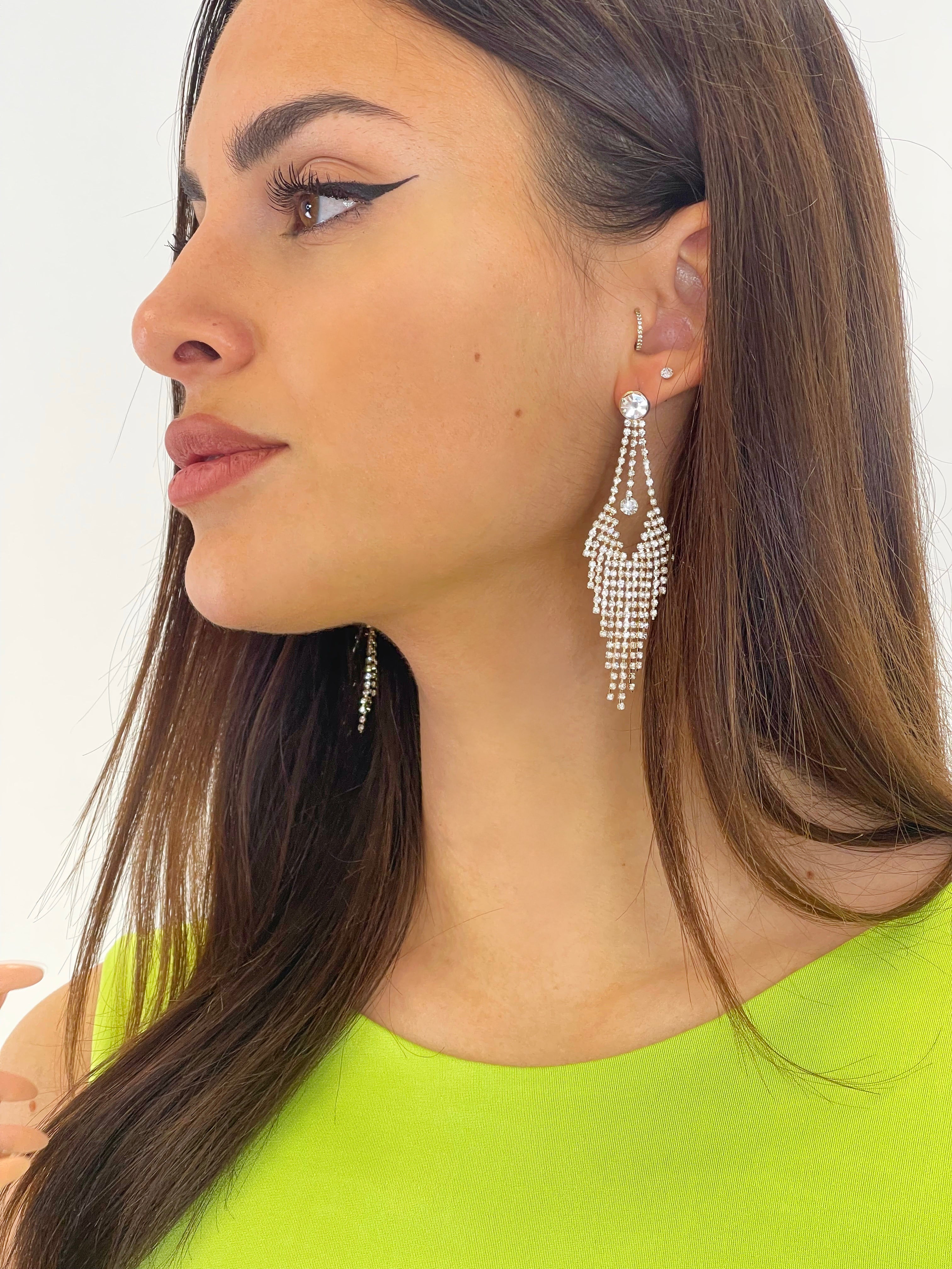 Pendientes péndulo pedrería - Zebra&Maduixa®