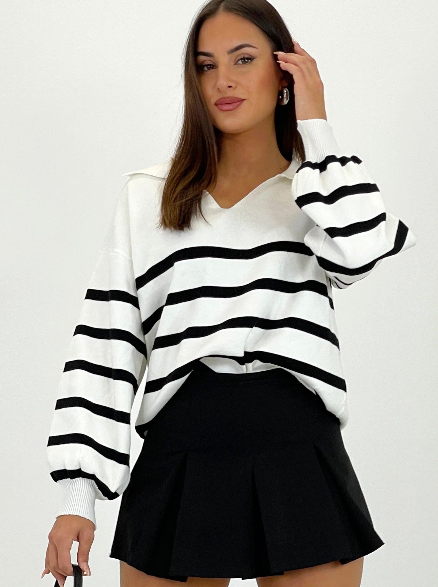 Jersey rayas cuello solapas - Zebra&Maduixa®