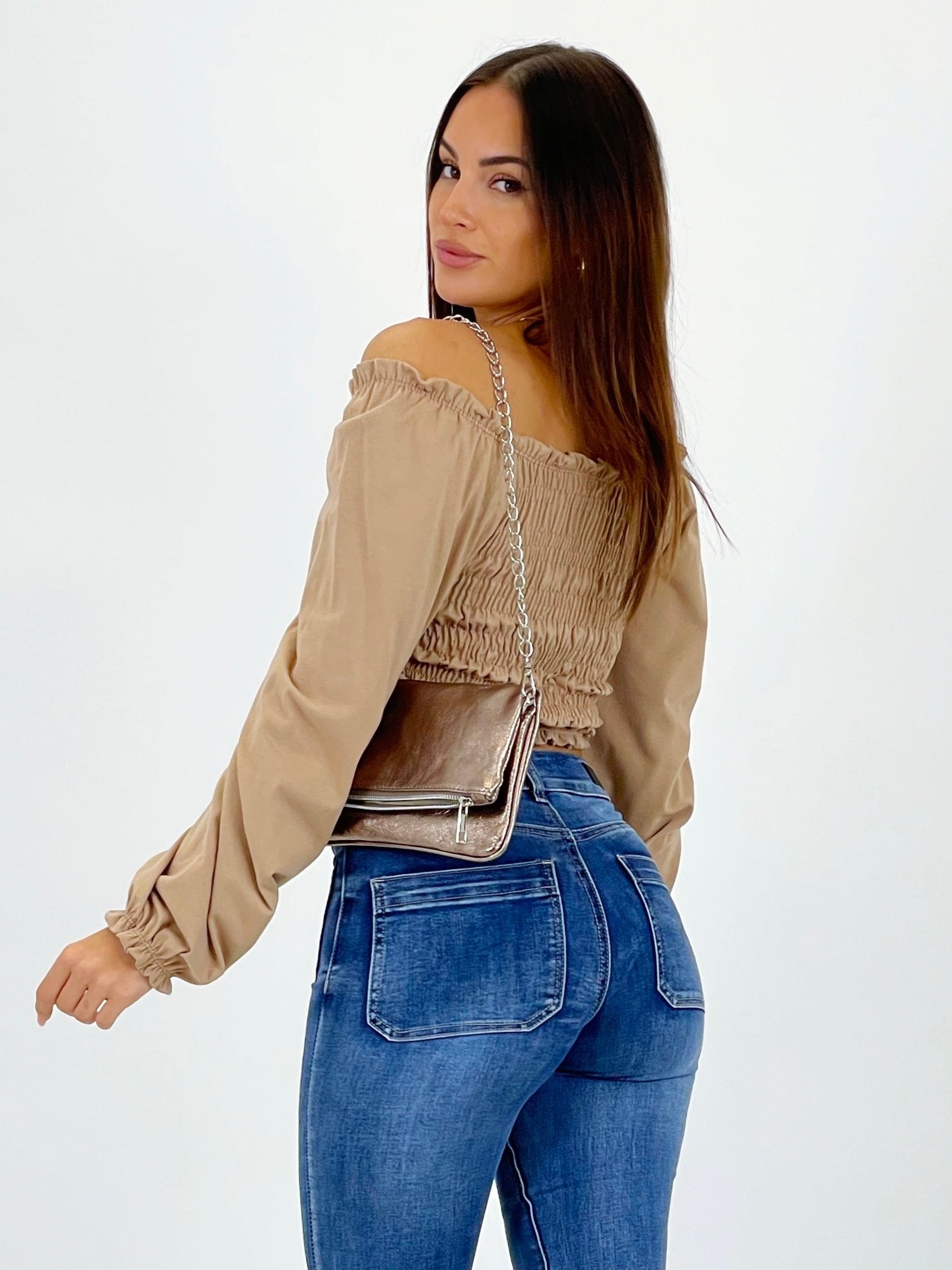 Bolso metalizado cadenas - Zebra&Maduixa®