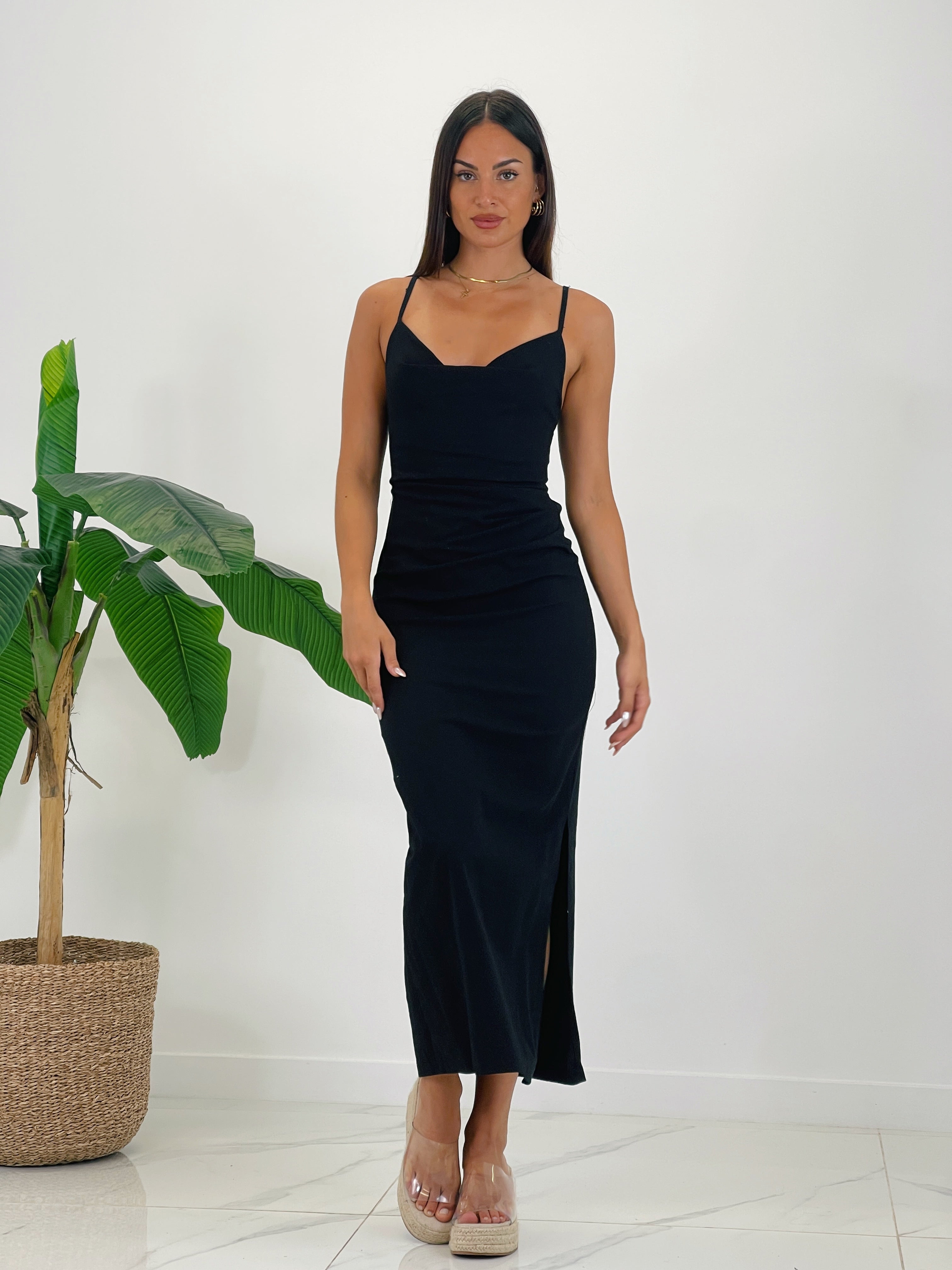 Vestit de lli drapejat Gigi