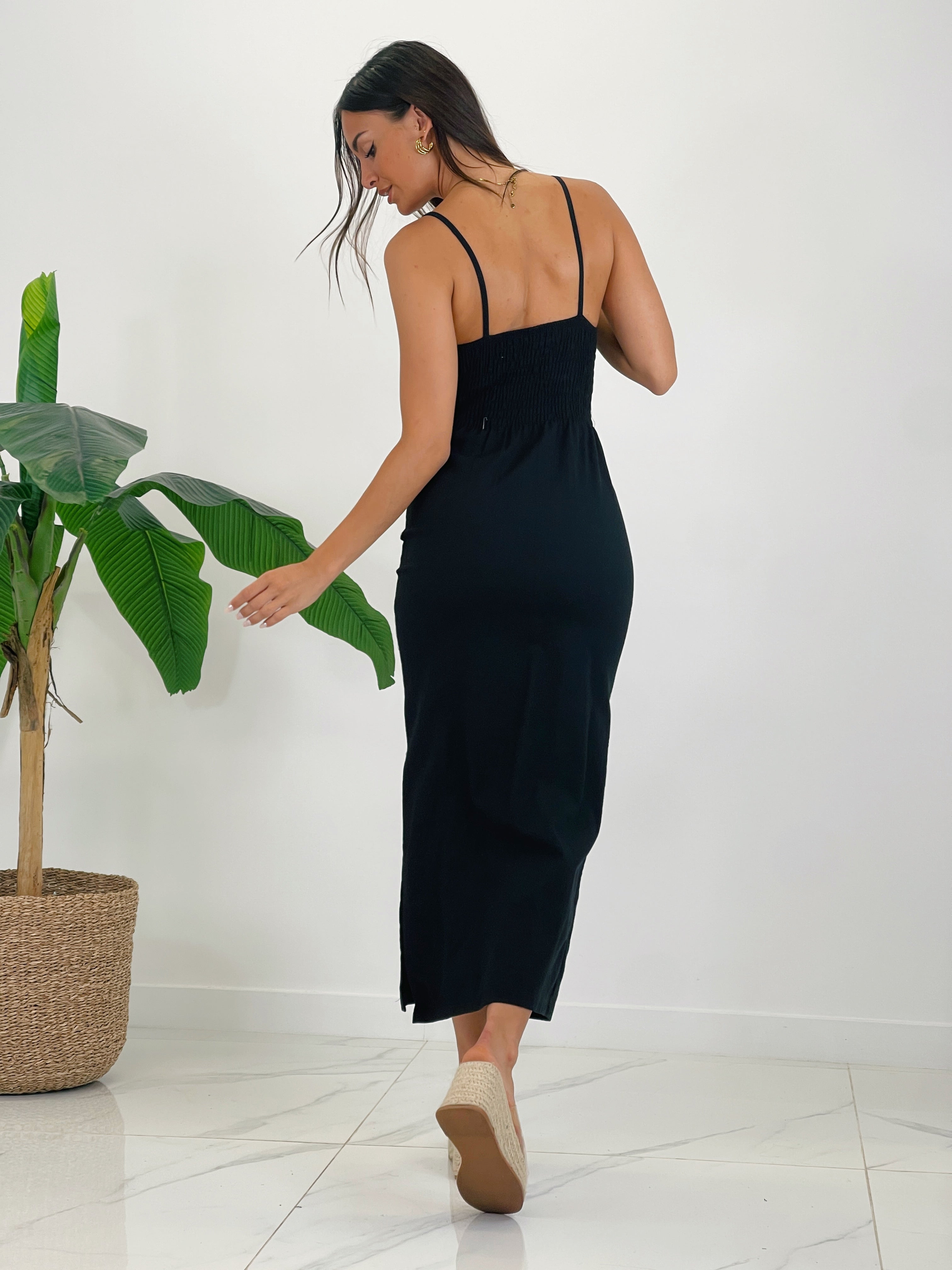 Vestit de lli drapejat Gigi