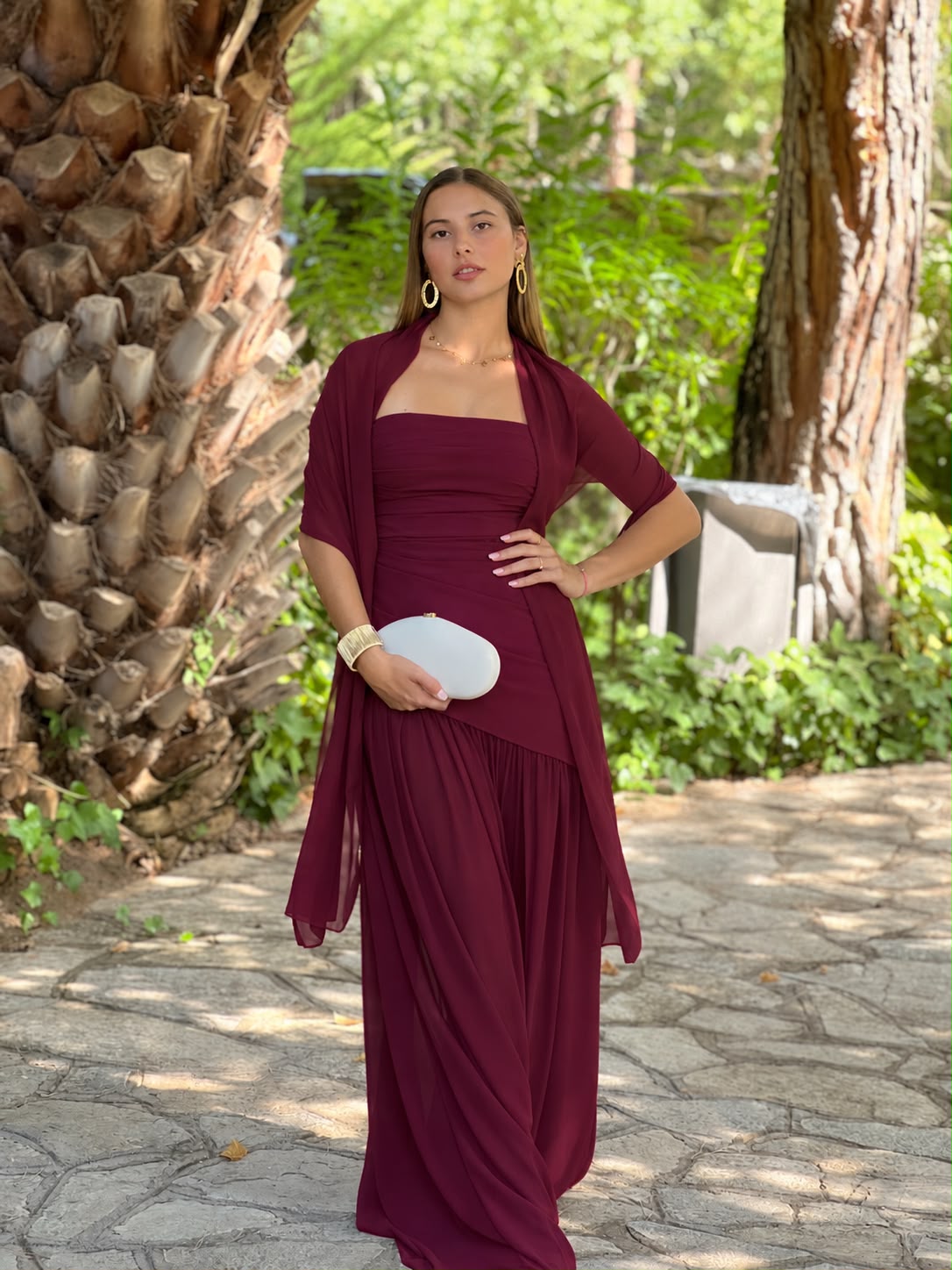 Vestido asimétrico capa Siena