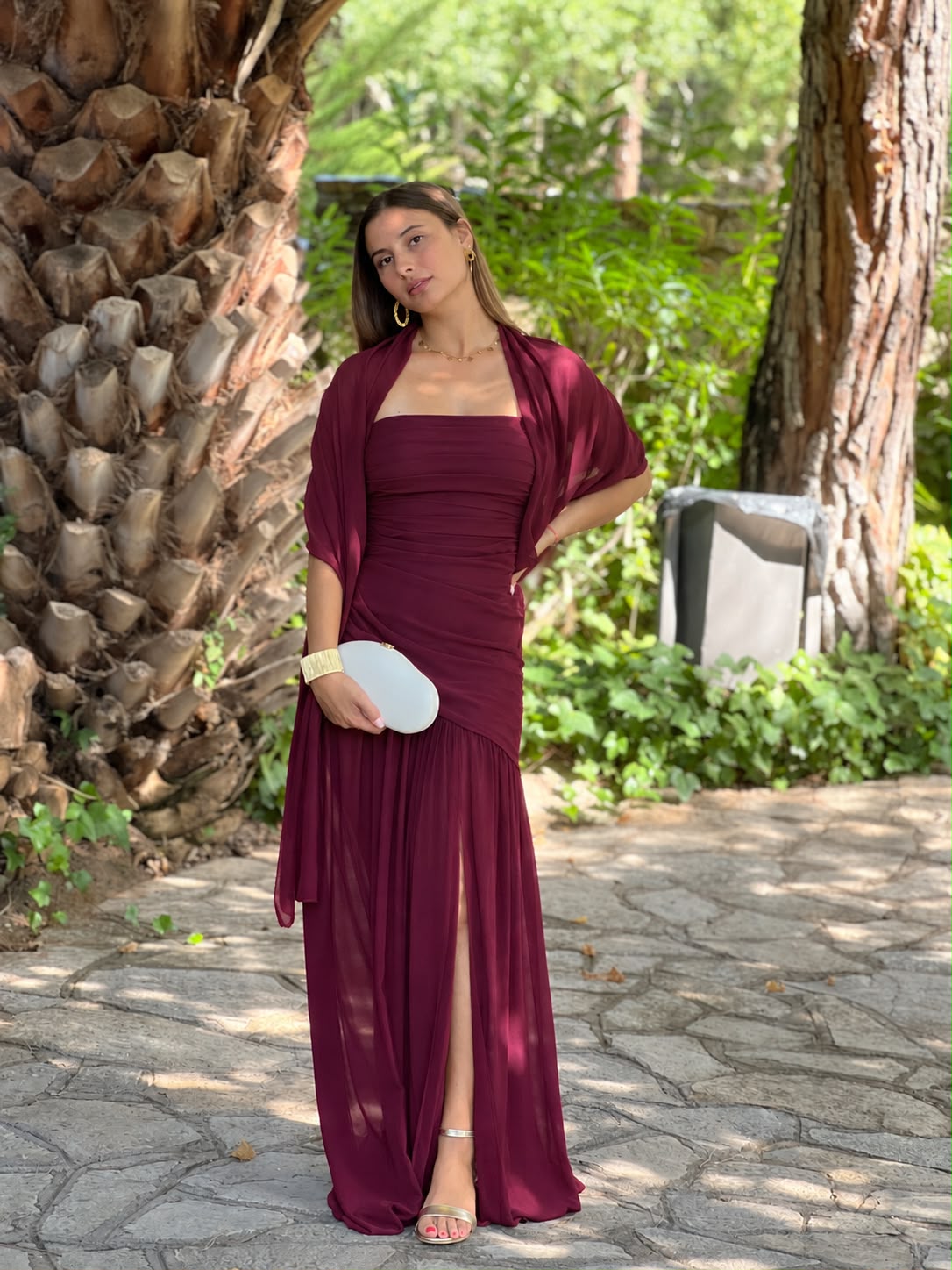 Vestido asimétrico capa Siena