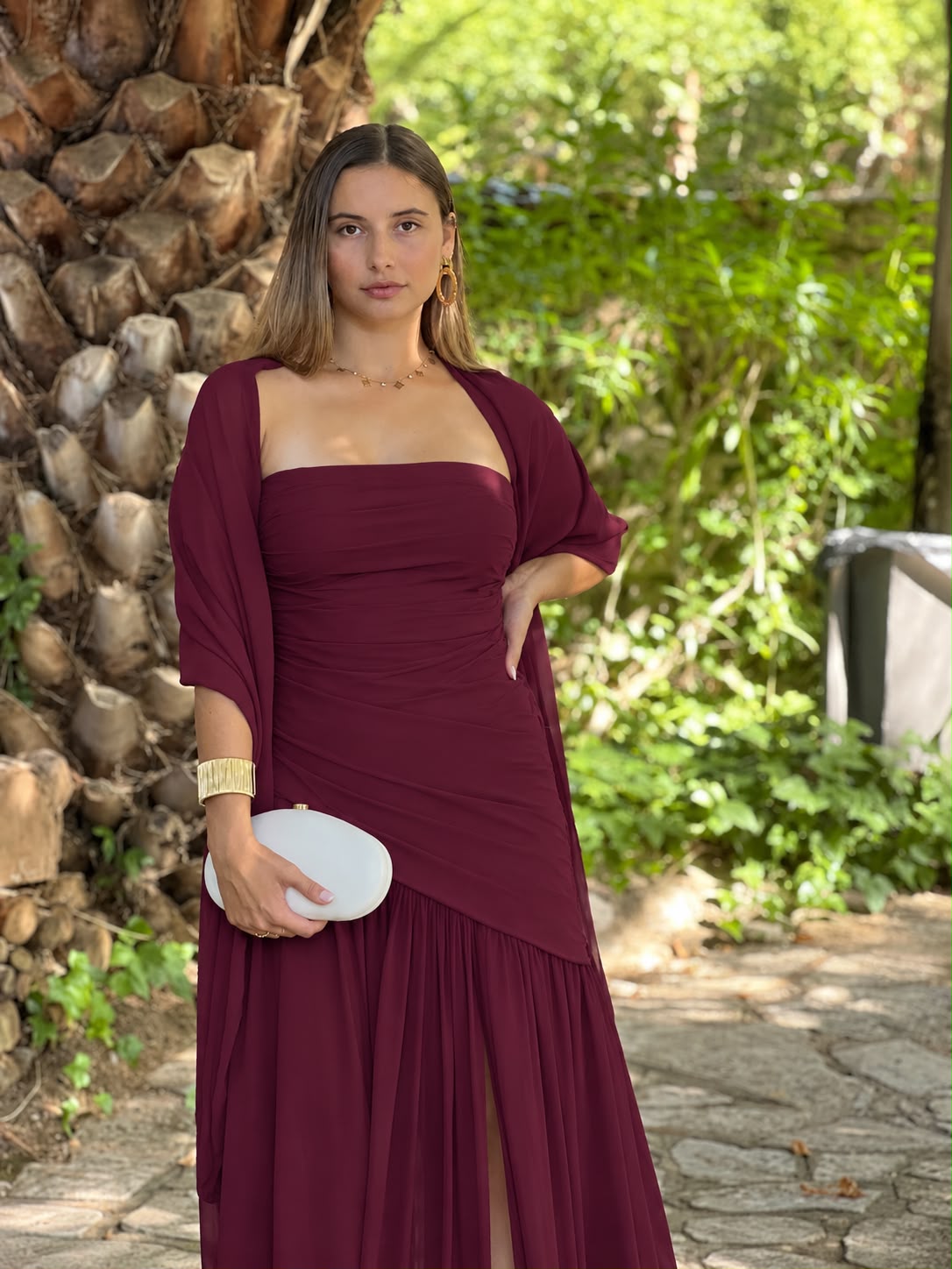 Vestido asimétrico capa Siena