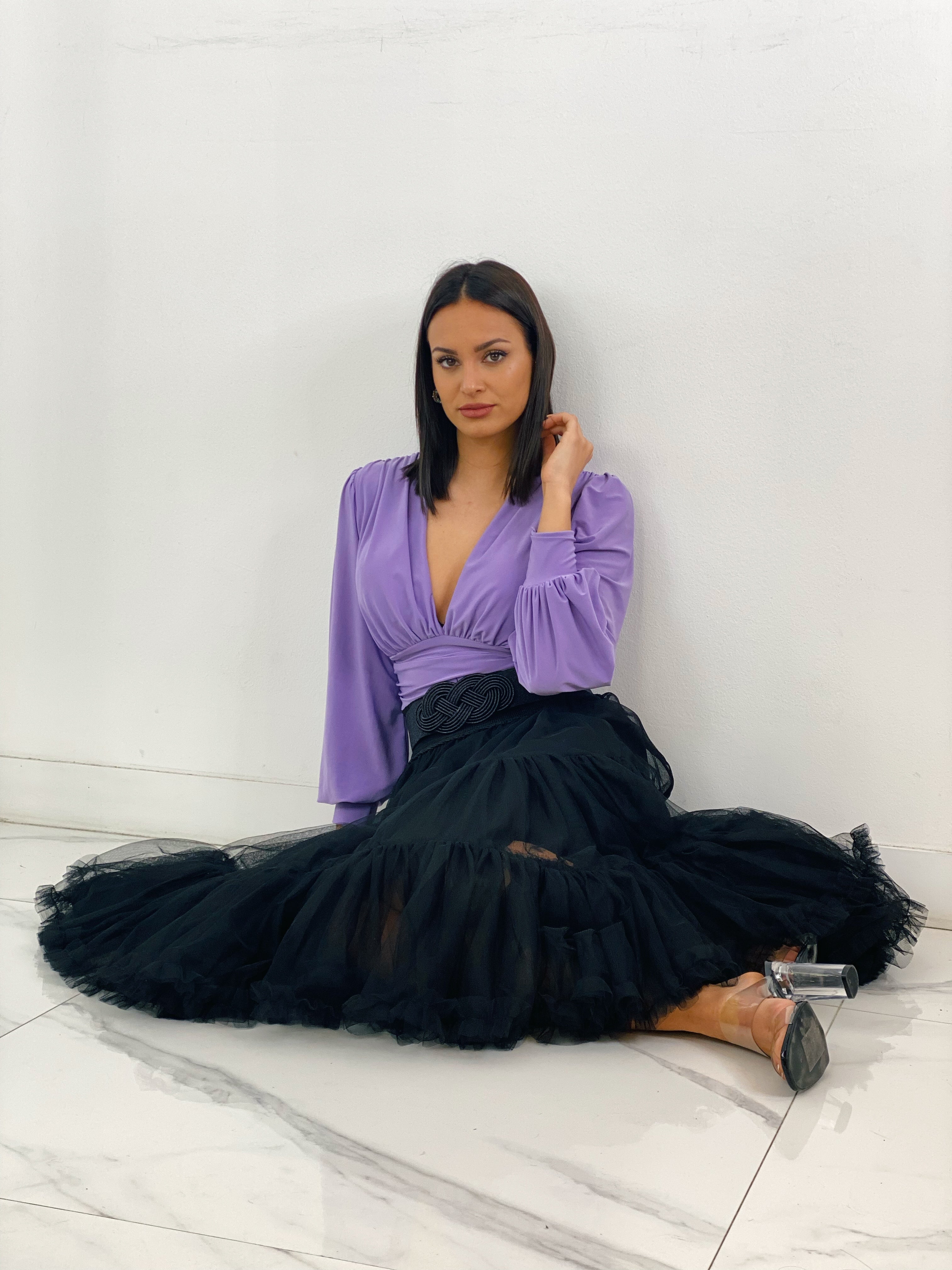 Falda tul midi con volantes - Zebra&Maduixa®