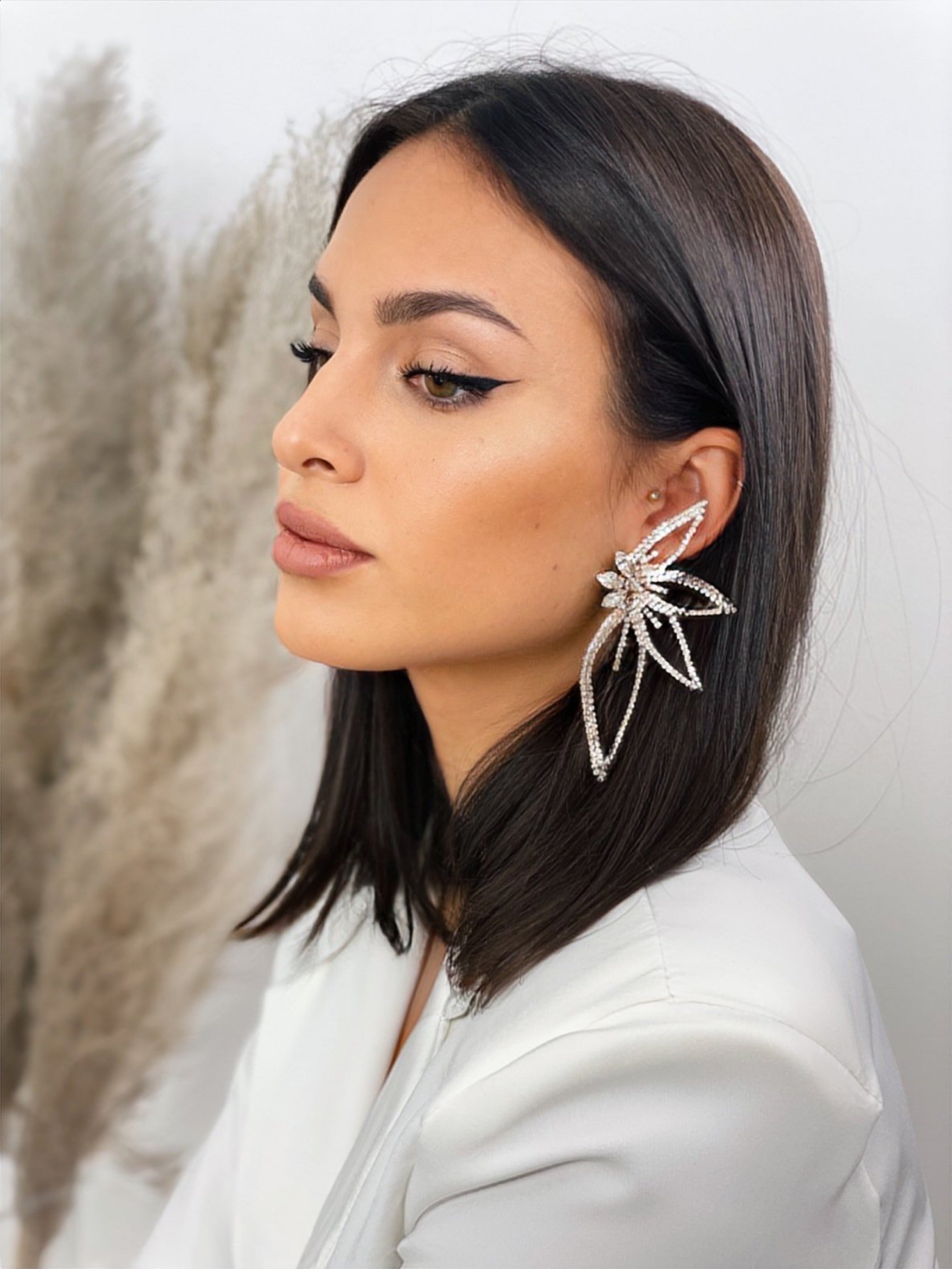 Pendientes pedrería flor - Zebra&Maduixa®