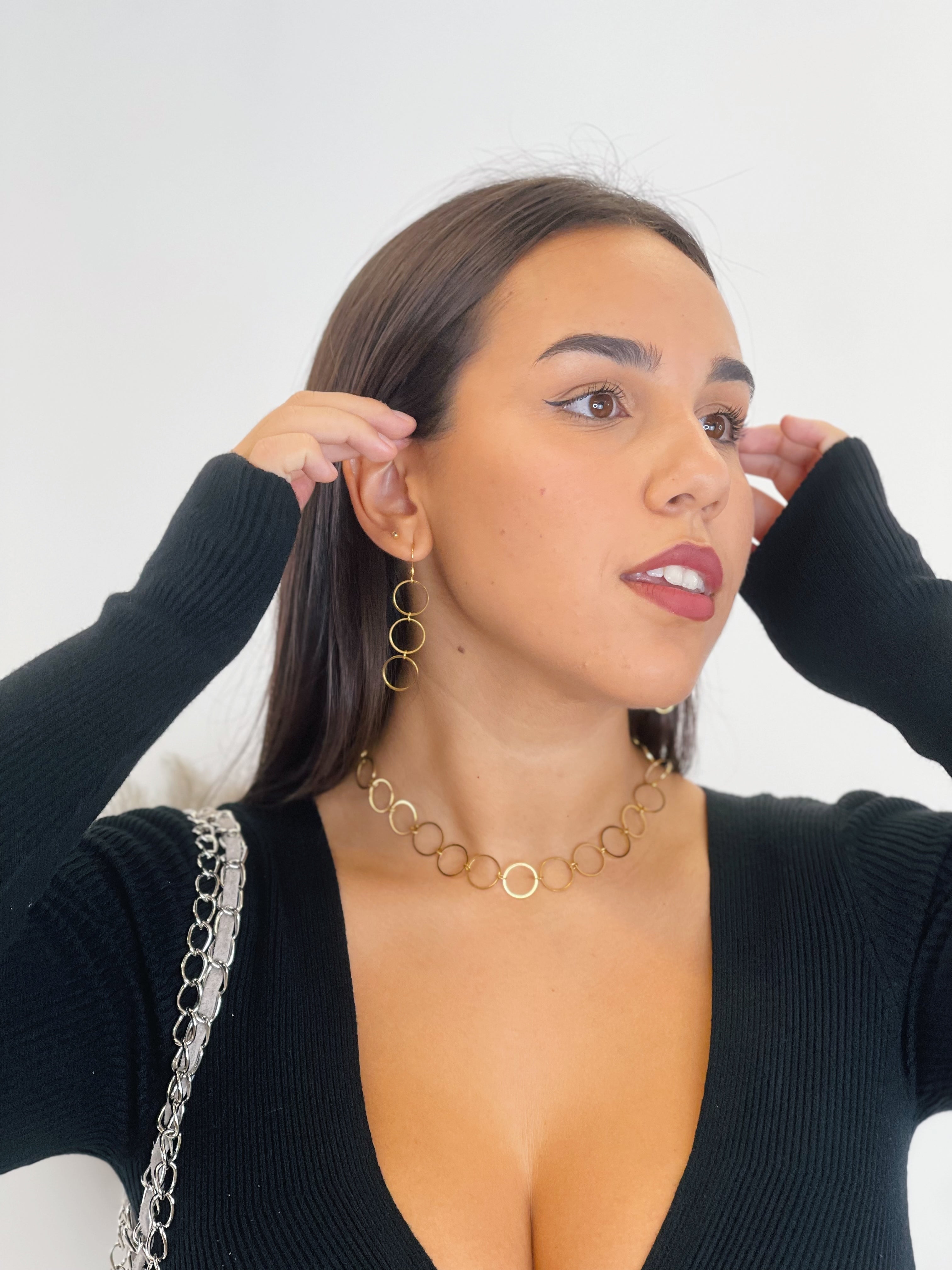 Arracades d'aro rodó