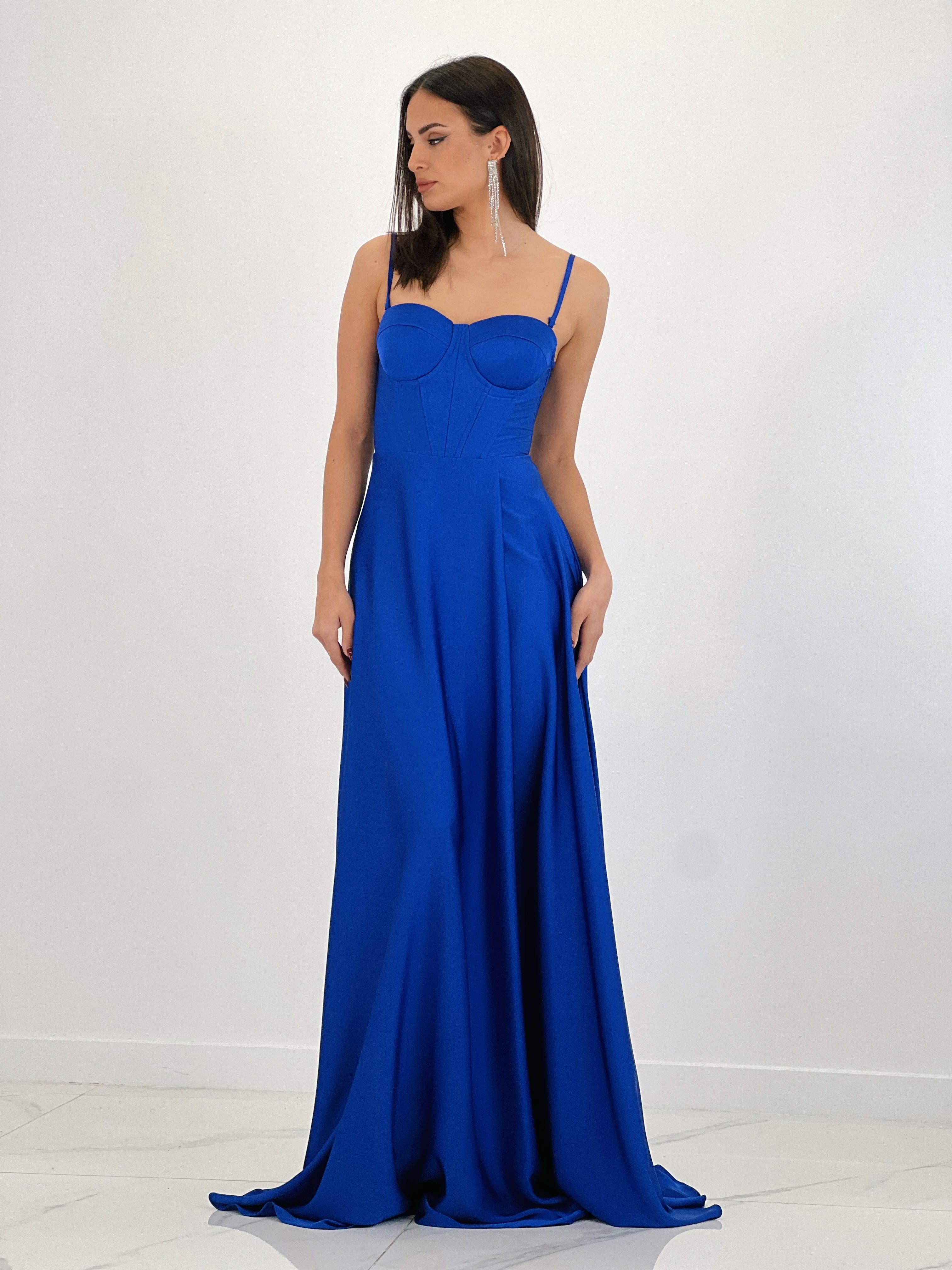 Vestido corsé raso Sarah