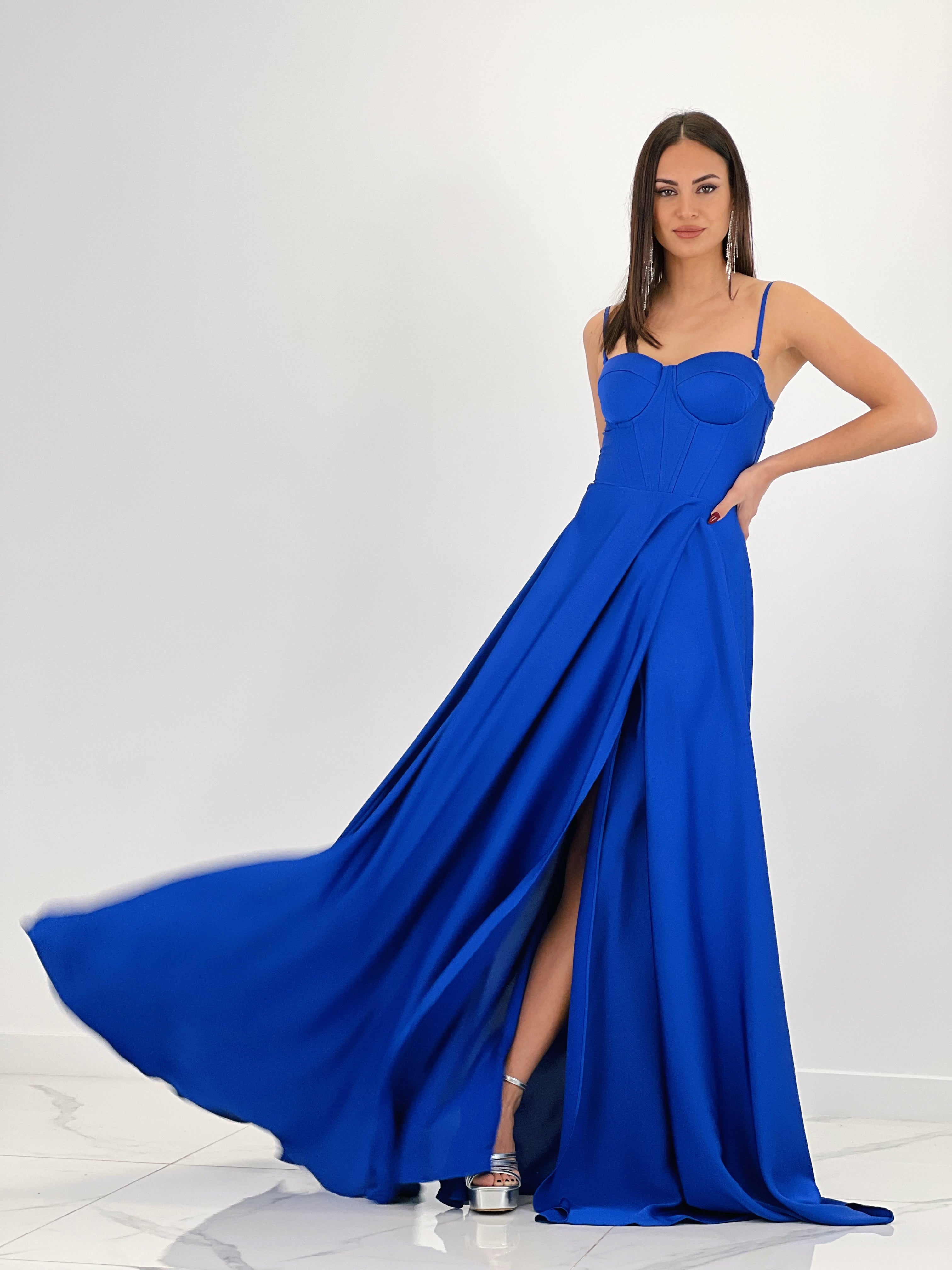 Vestido corsé raso Sarah