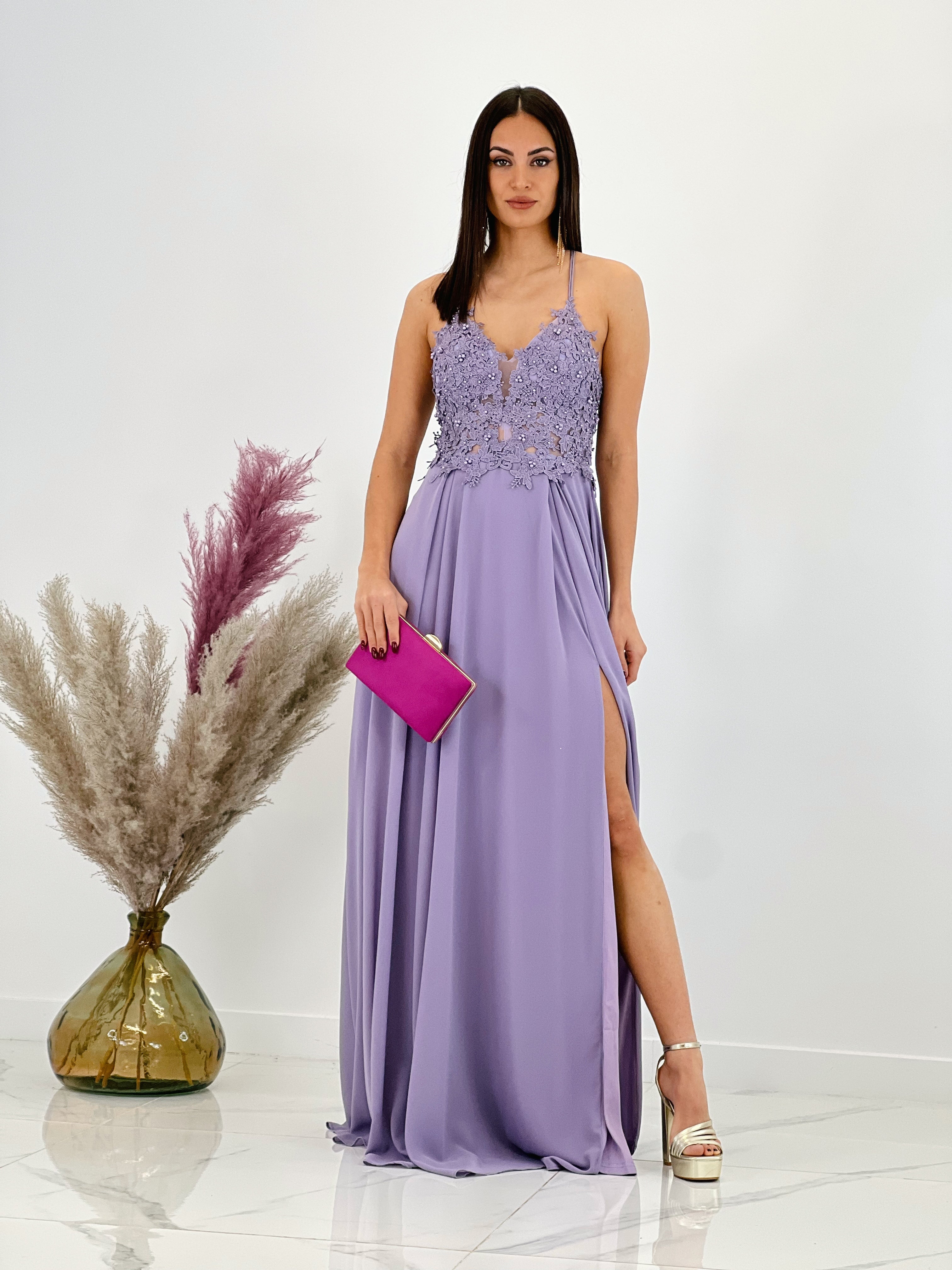 Vestido bordado tirantes Celina