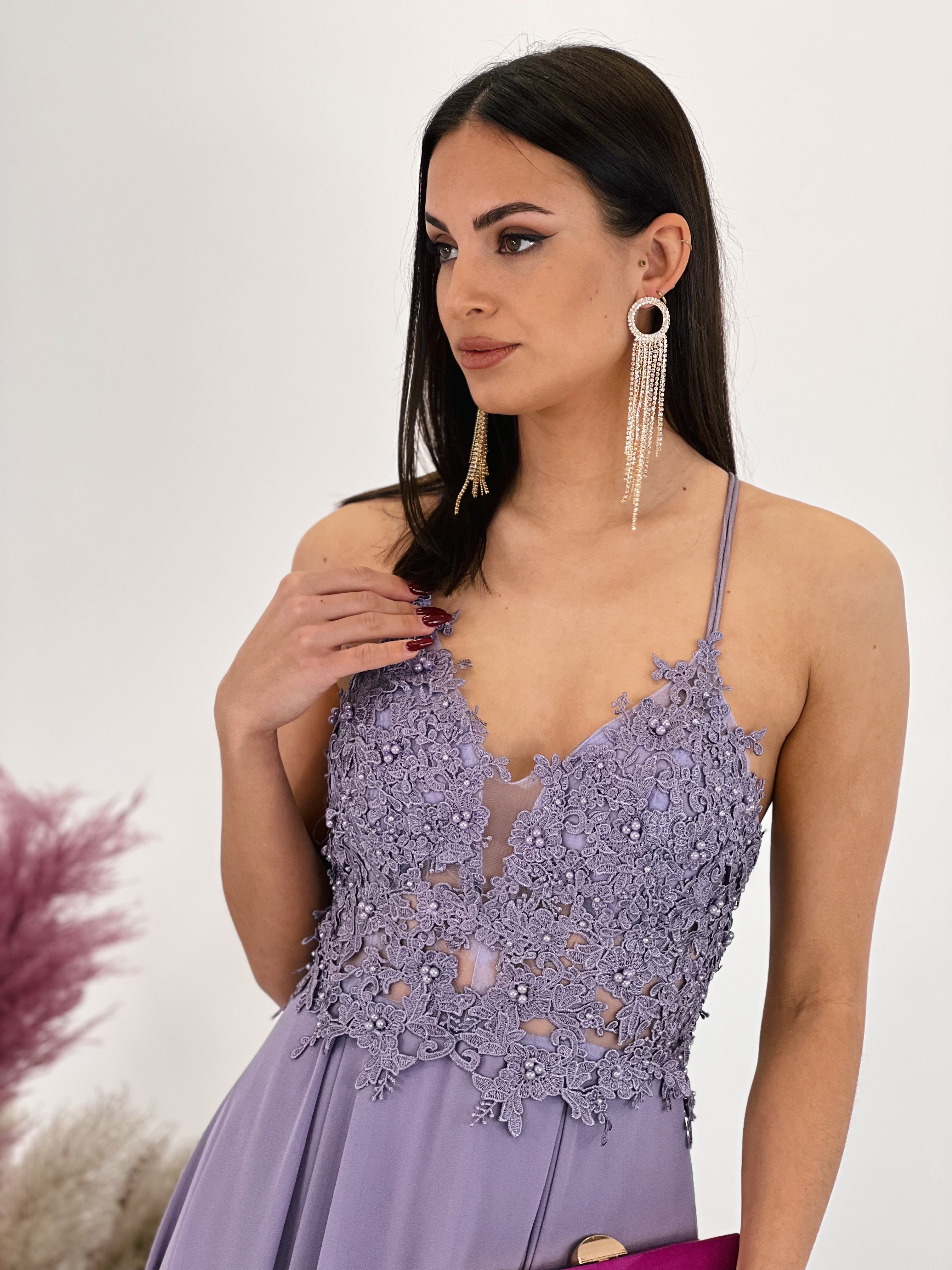 Vestido bordado tirantes Celina