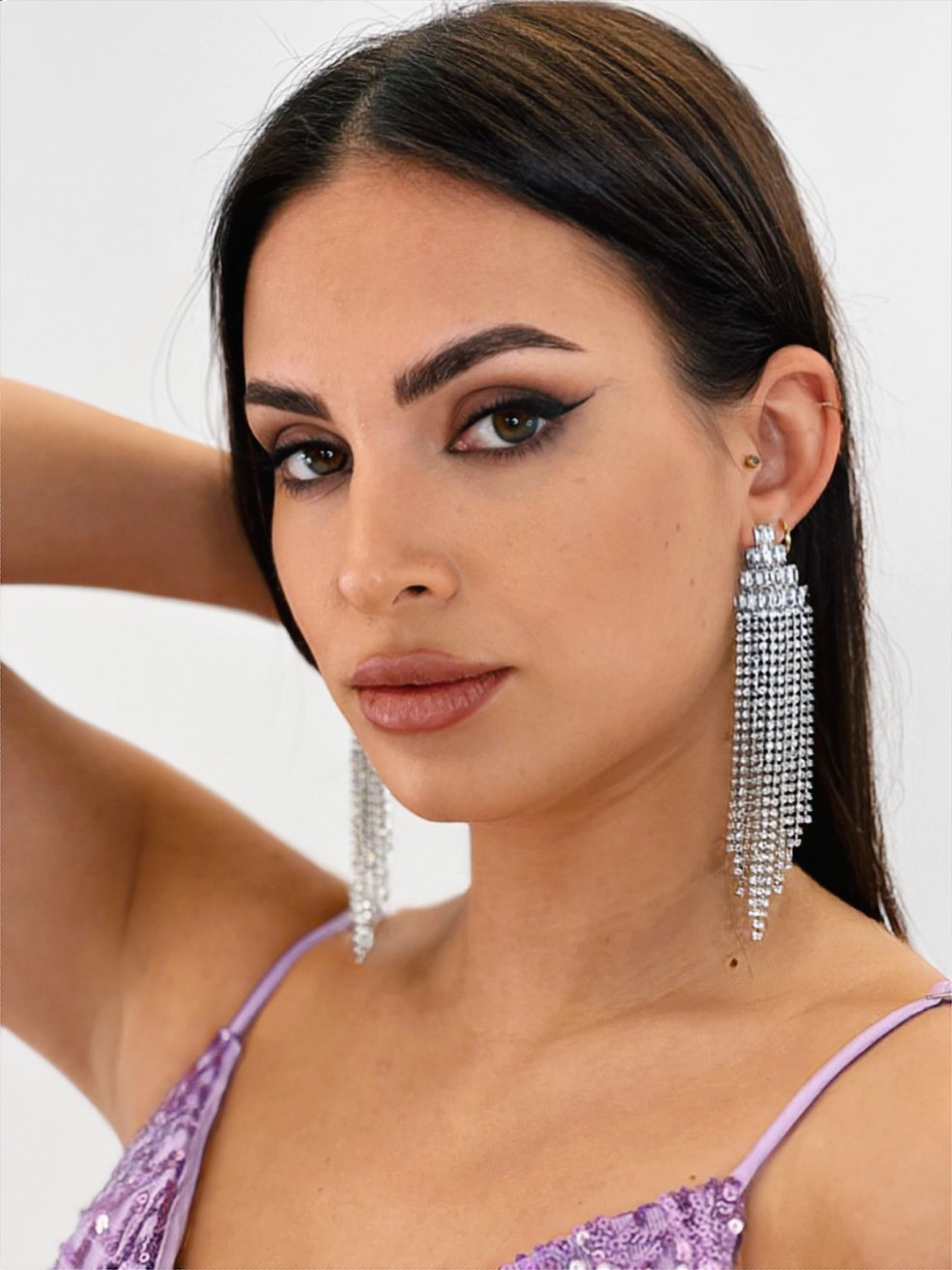 crystal dangle earrings