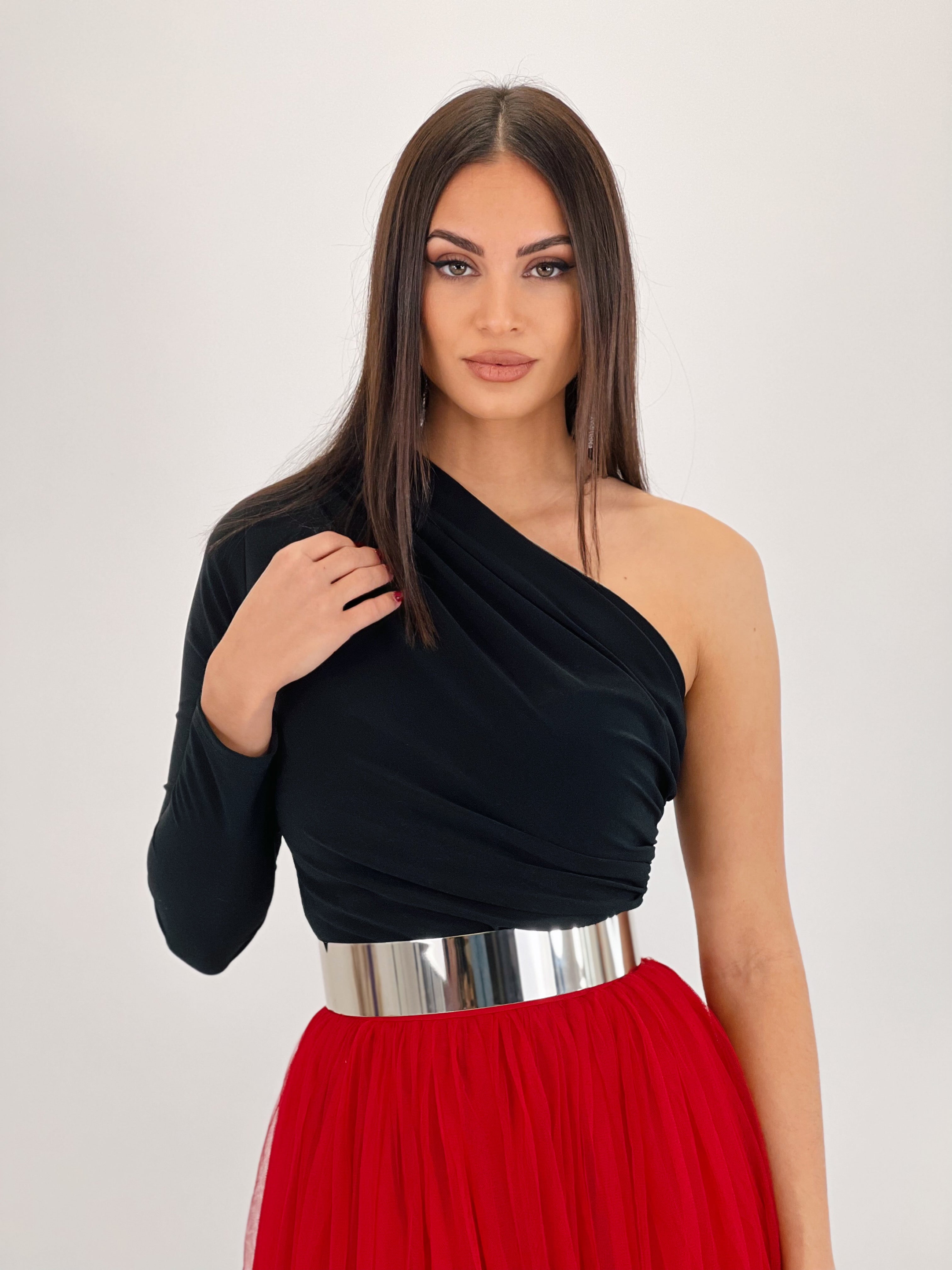 Body asimétrico frunces