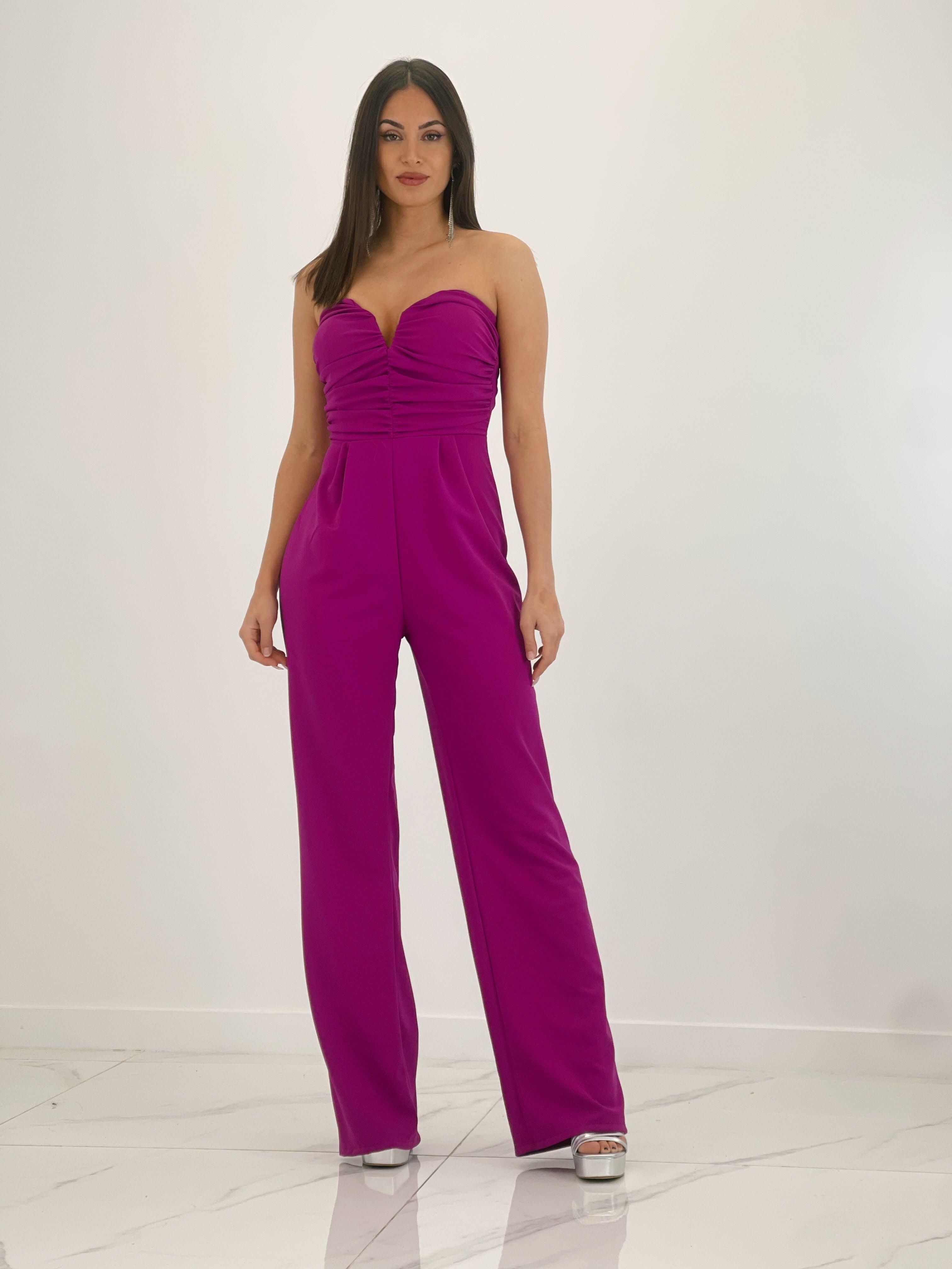 Strapless jumpsuit