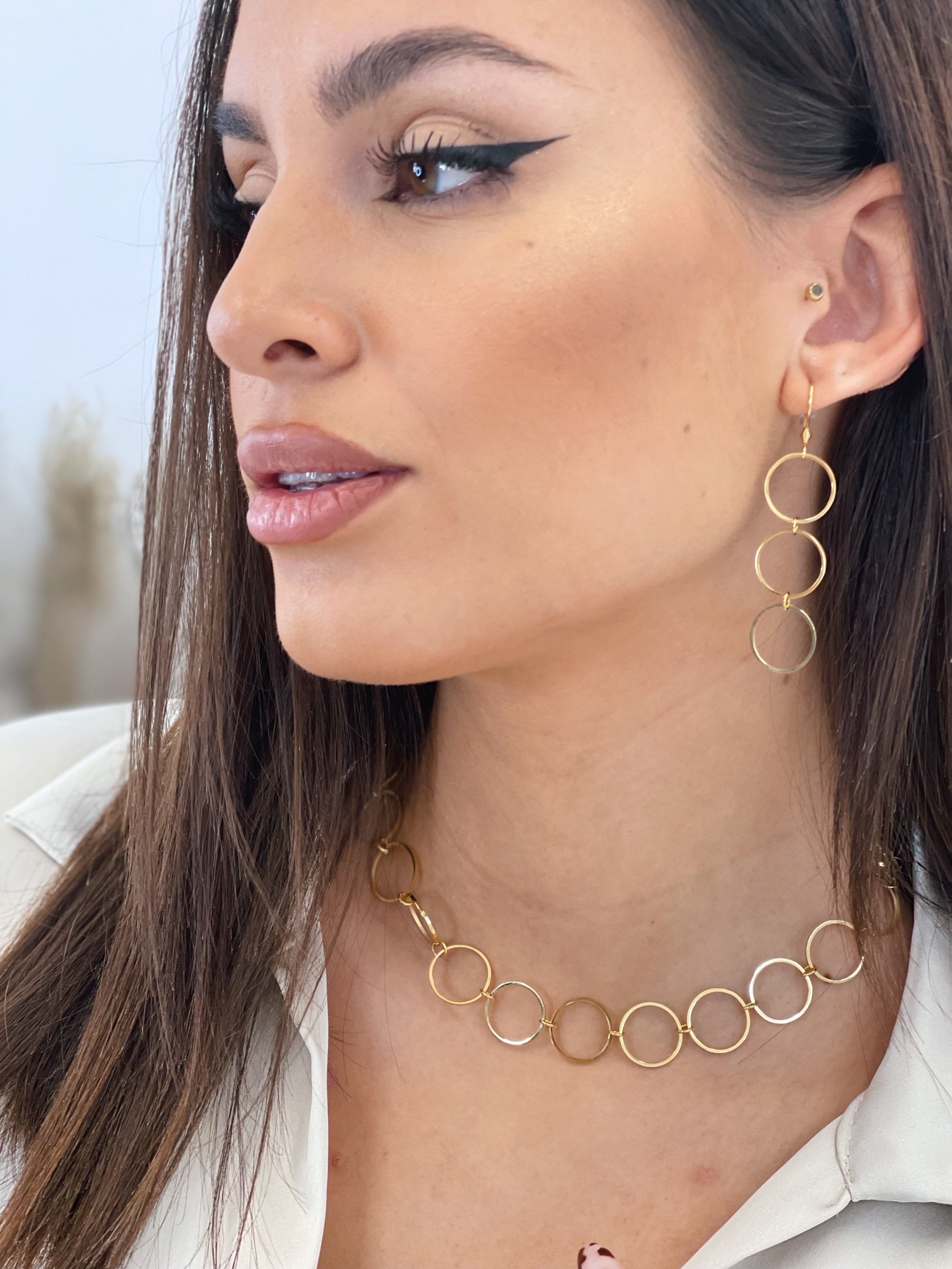 Arracades d'aro rodó