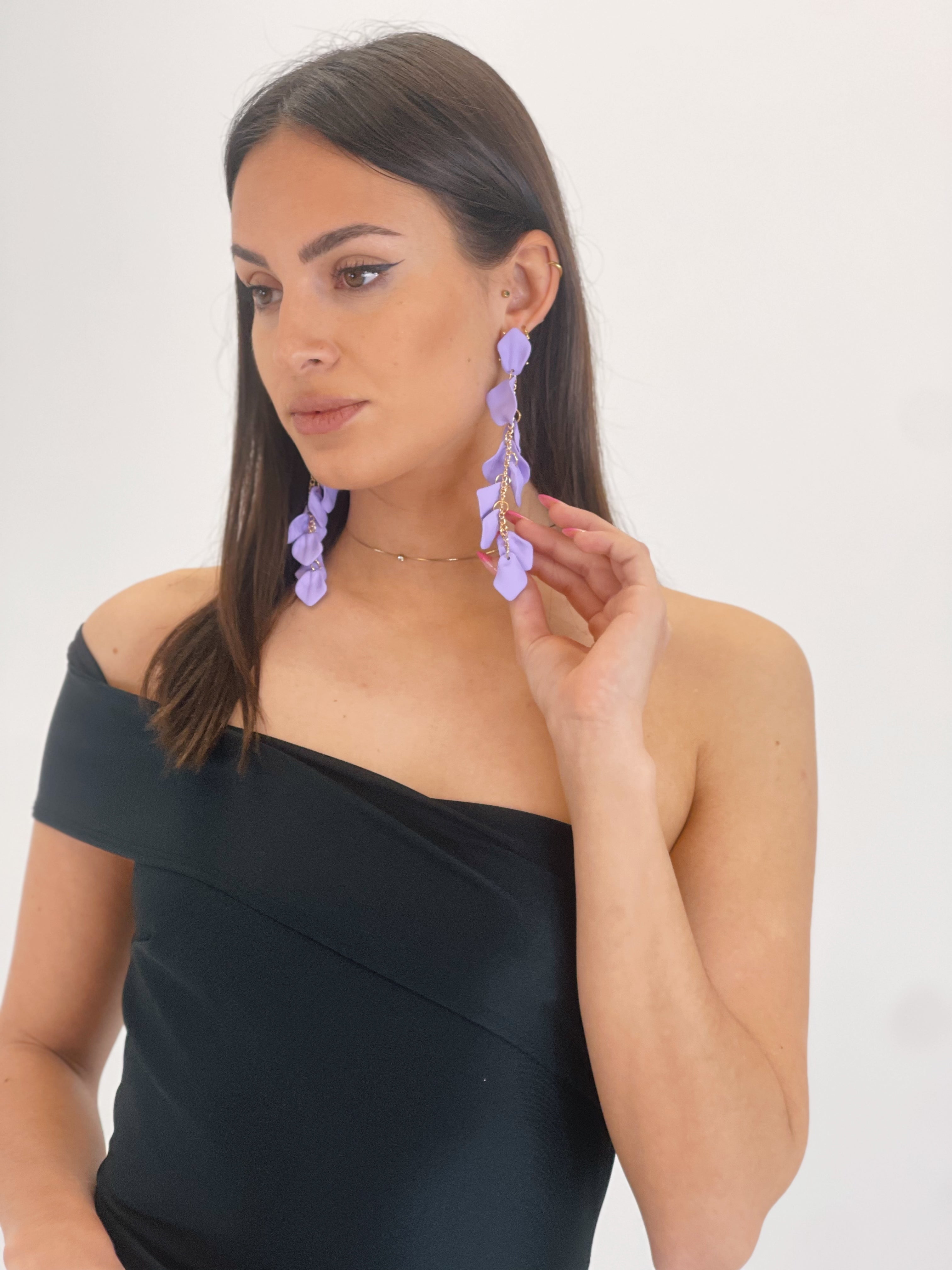 Pendientes pétalos cascada - Zebra&Maduixa®