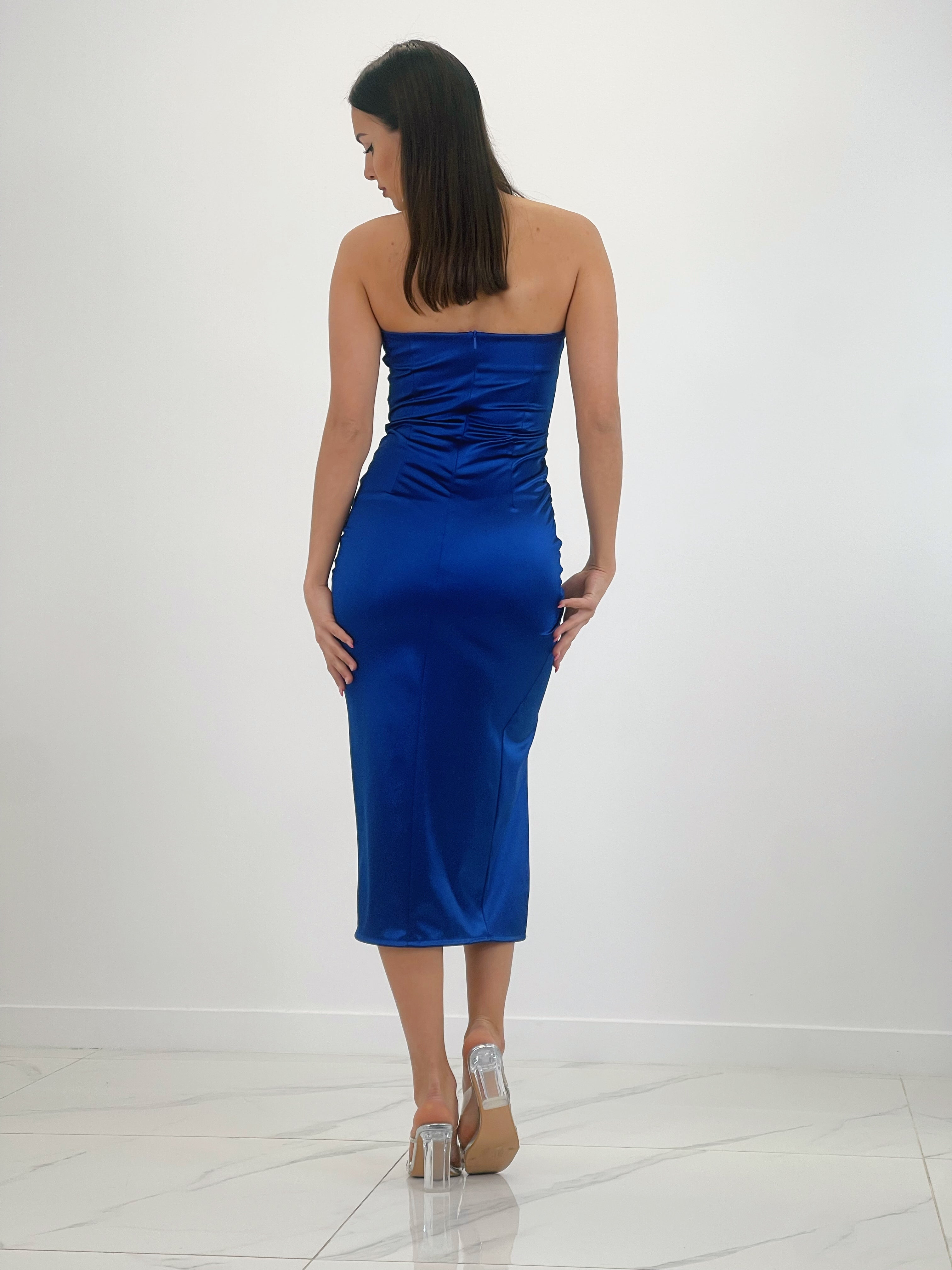 High-heeled vinyl sandal