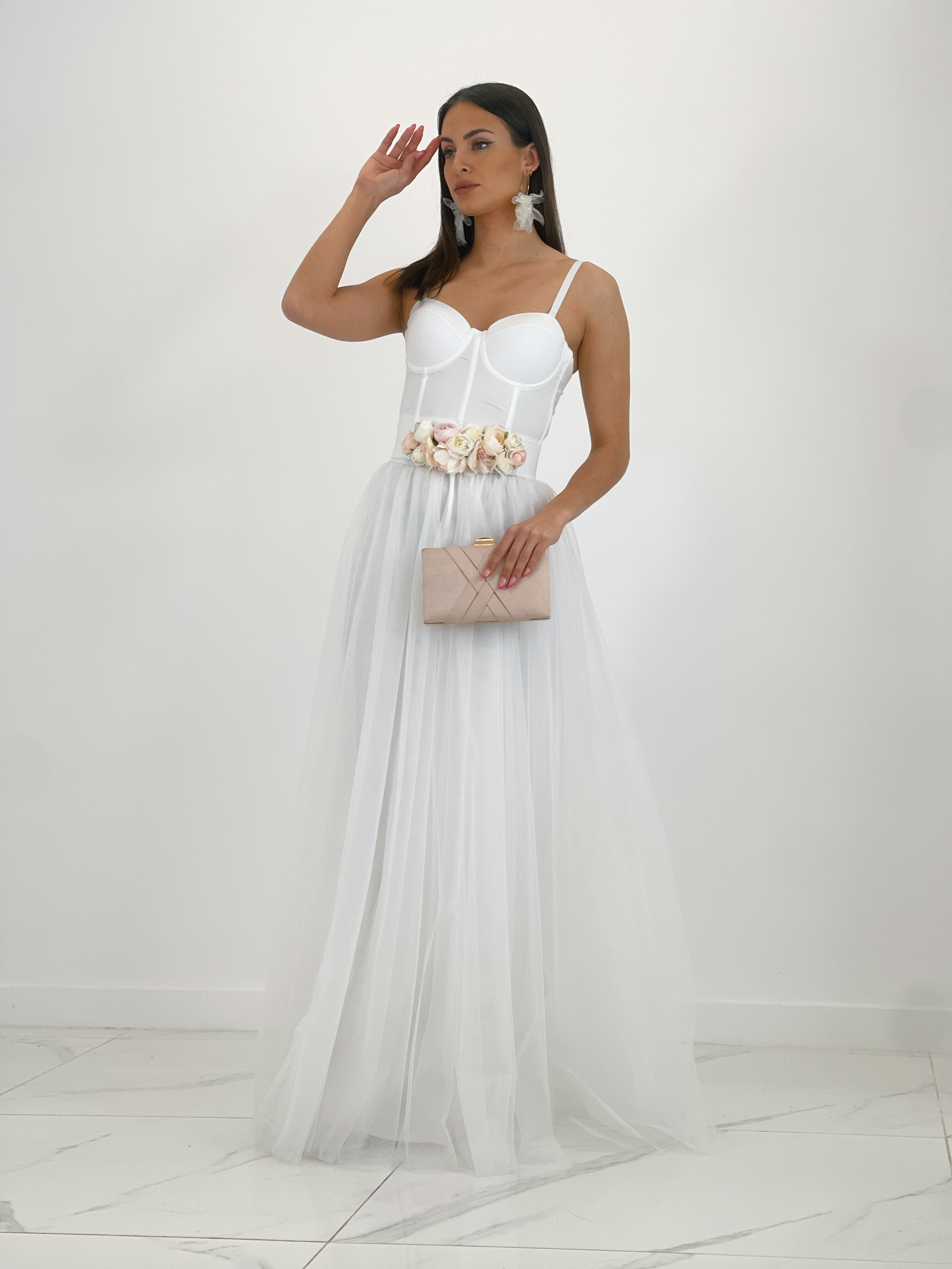 Falda Tul larga Blanco - Zebra&Maduixa®