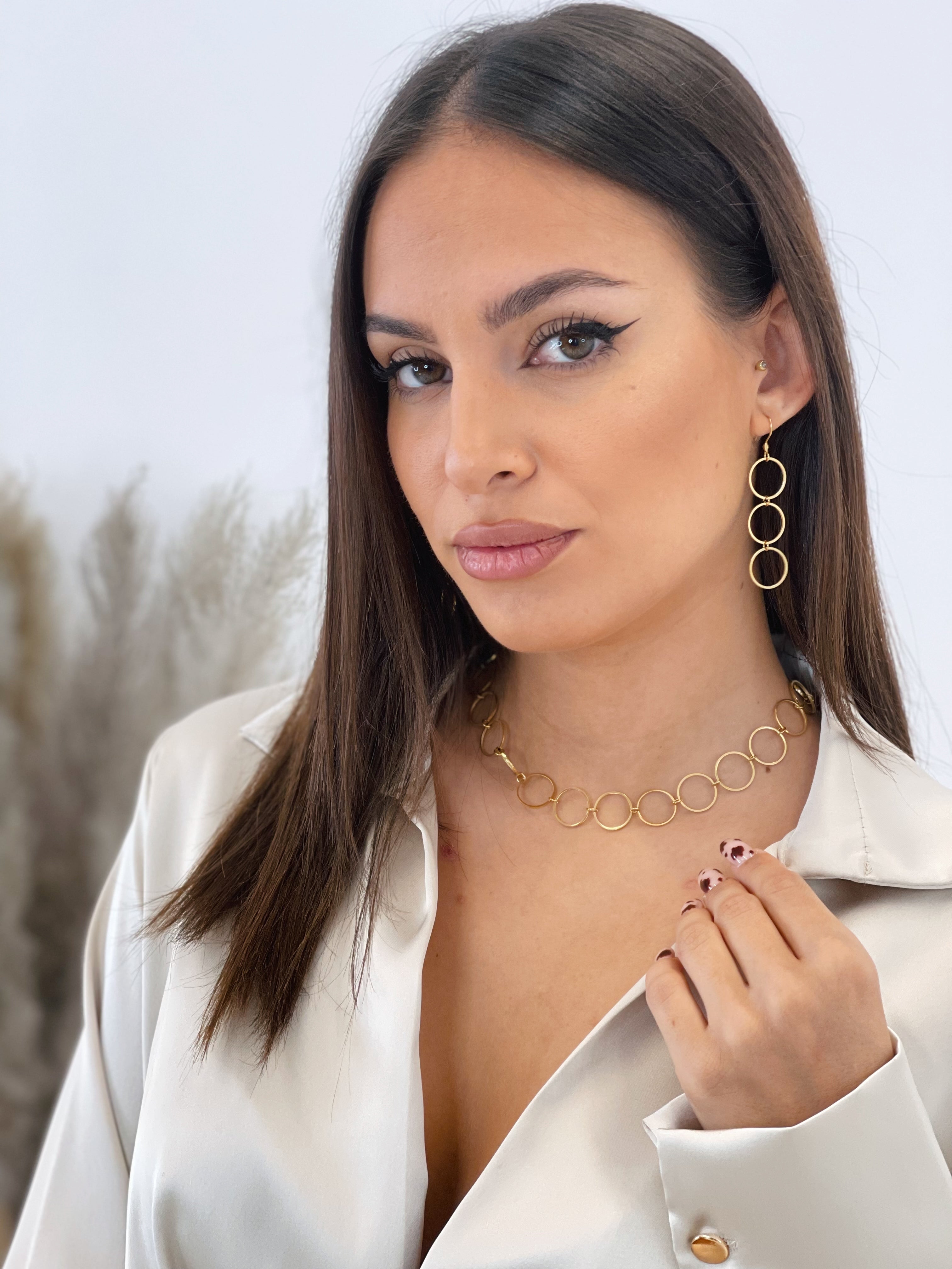 Arracades d'aro rodó