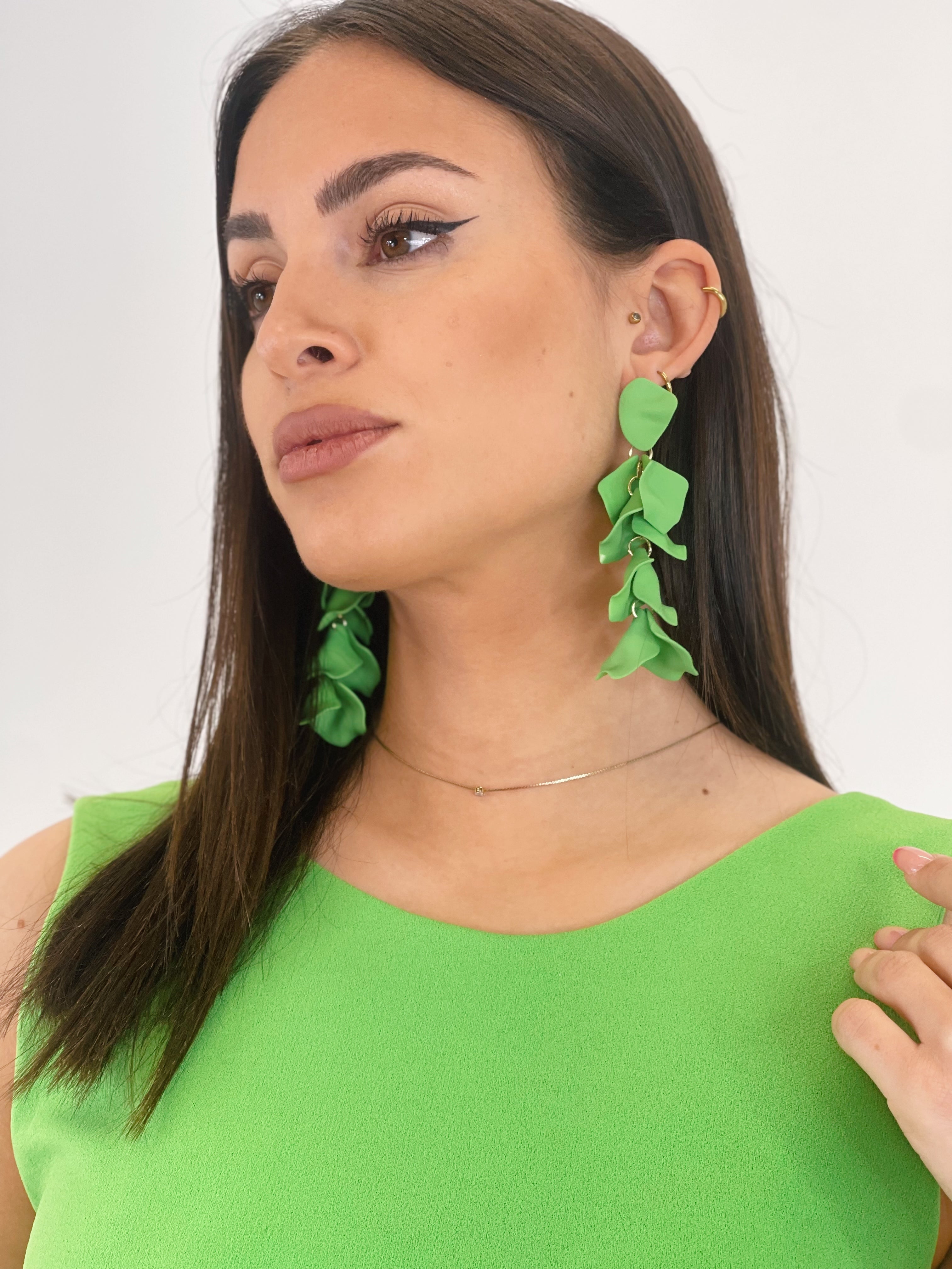 Pendientes pétalos cascada - Zebra&Maduixa®