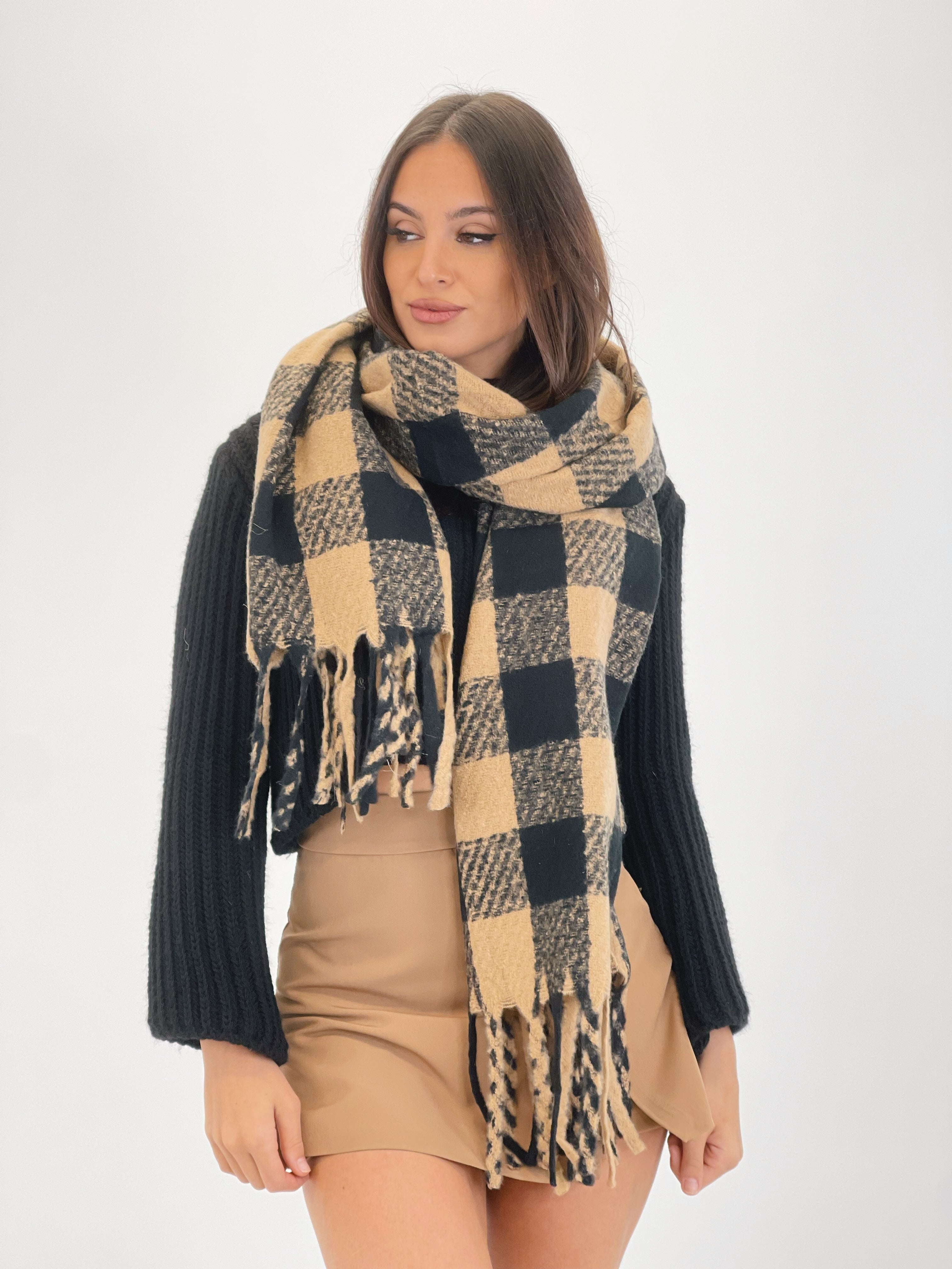 Bufanda cuadros bitono - Zebra&Maduixa®