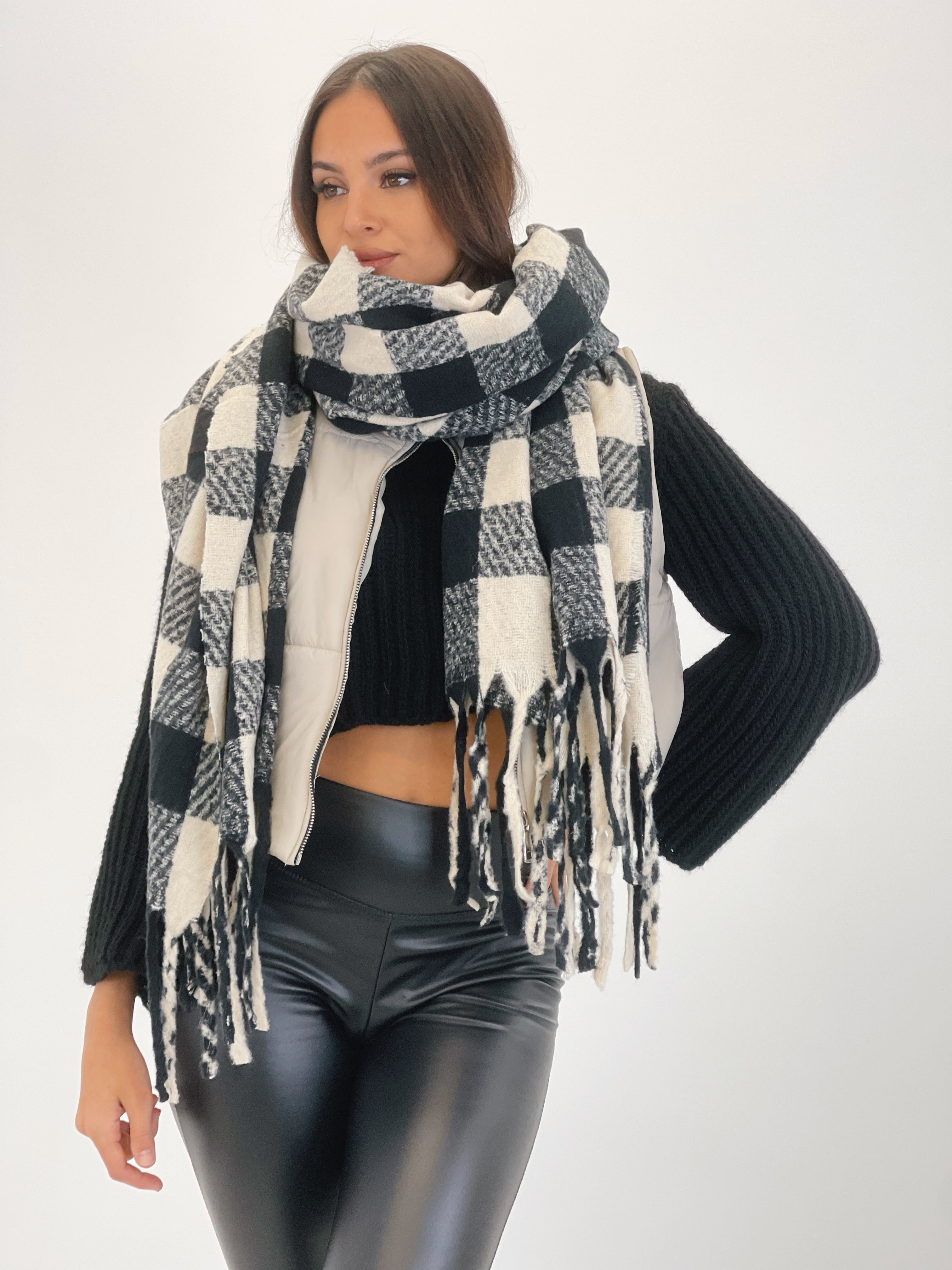 Bufanda cuadros bitono - Zebra&Maduixa®