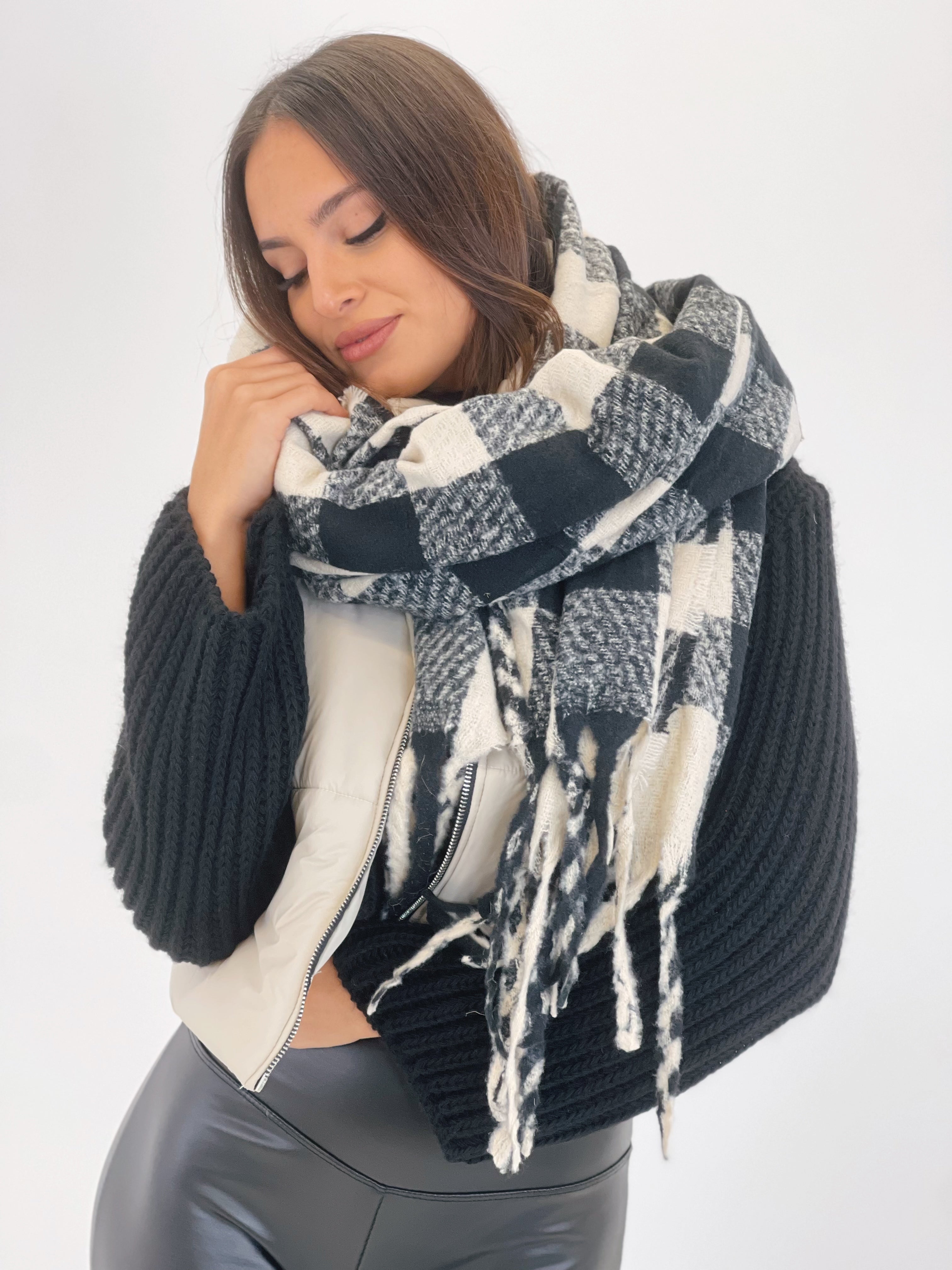 Bufanda cuadros bitono - Zebra&Maduixa®