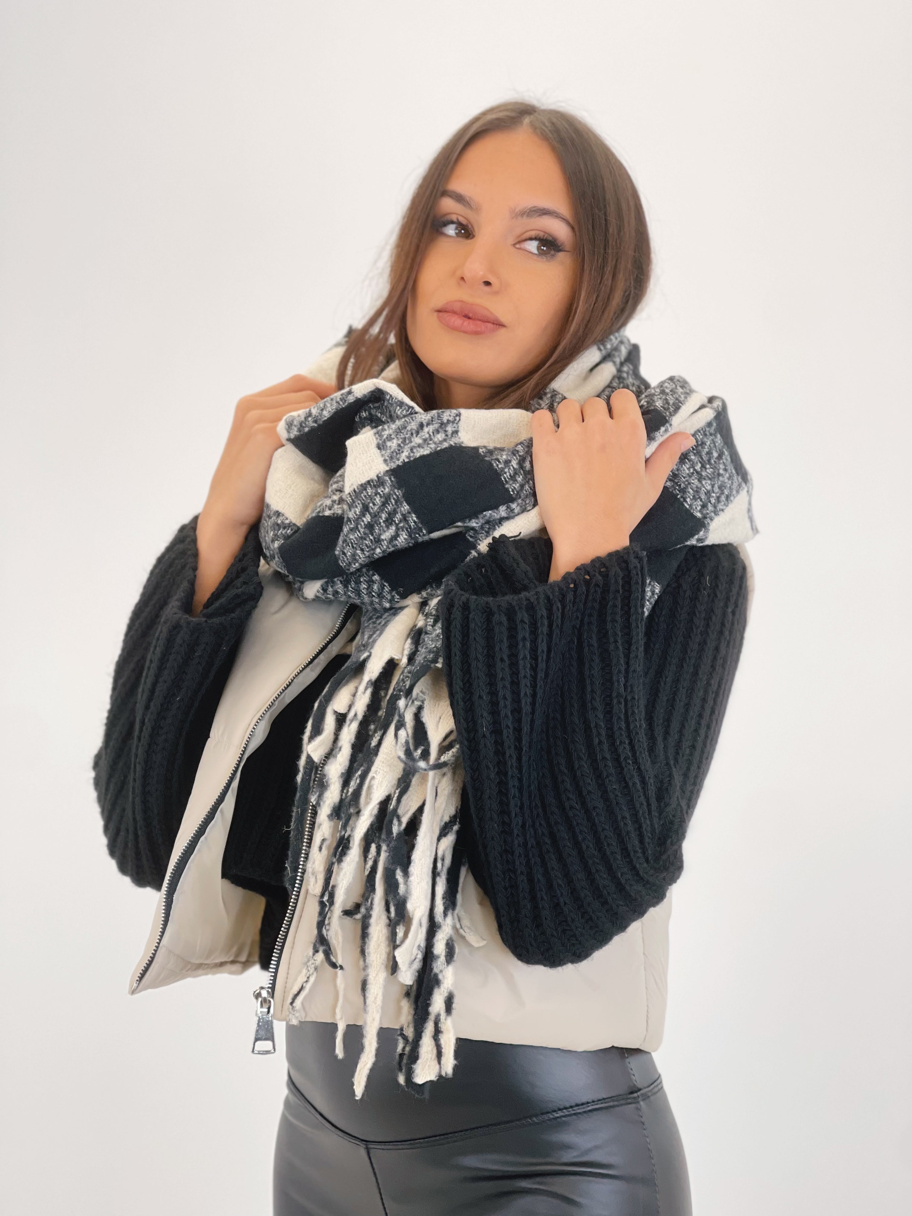 Bufanda cuadros bitono - Zebra&Maduixa®