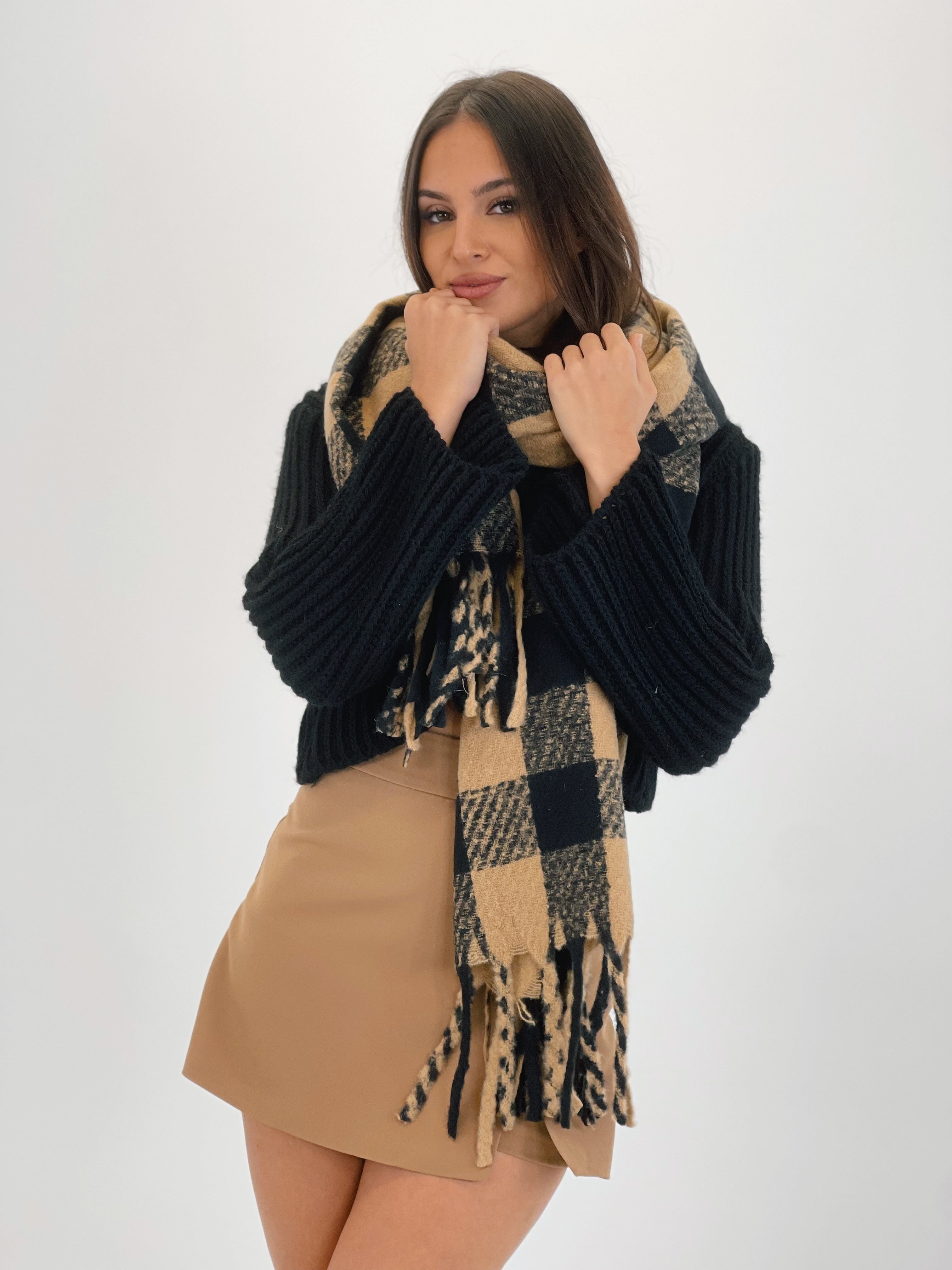 Bufanda cuadros bitono - Zebra&Maduixa®